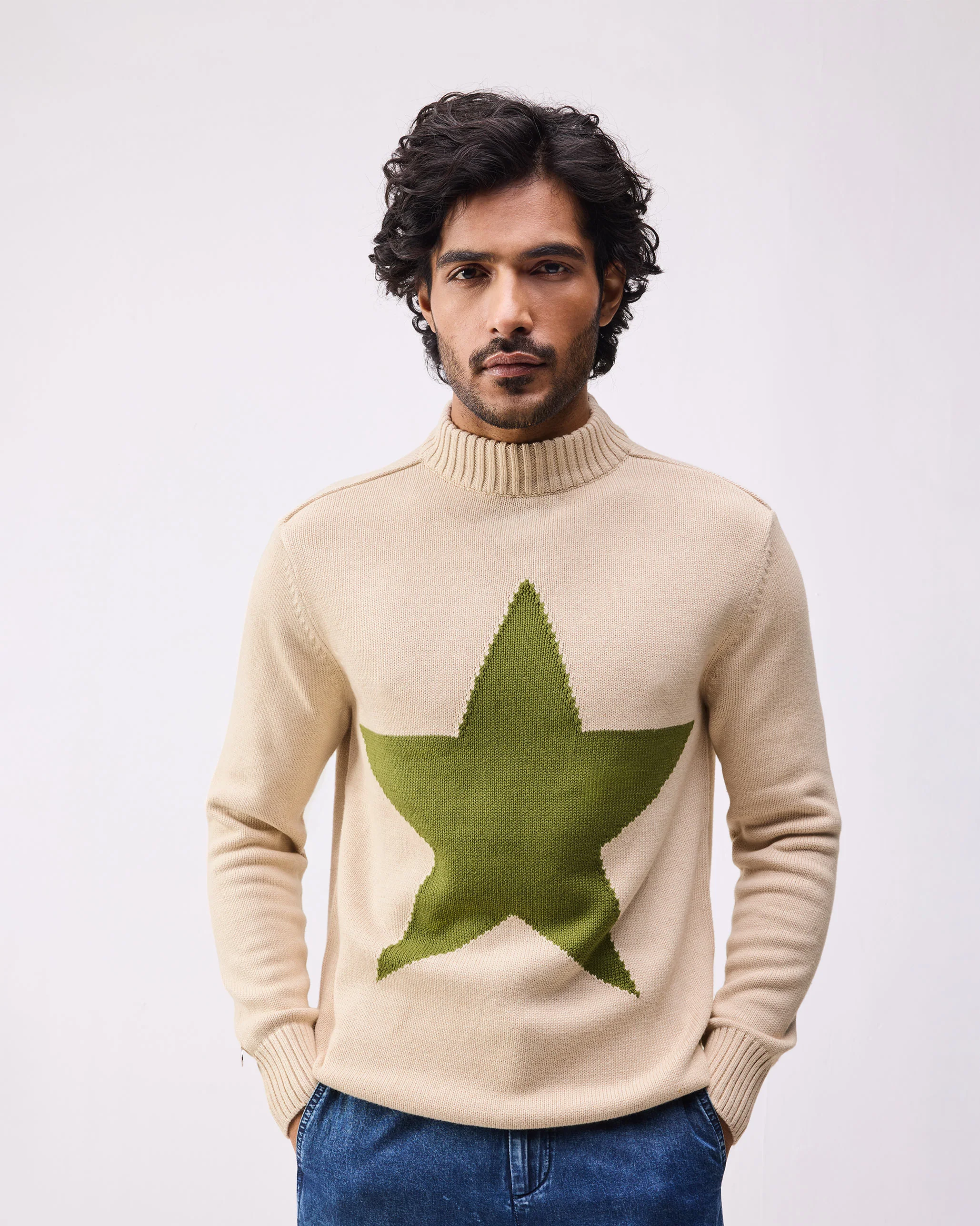 Star Sweater - Oatmeal - Image 3