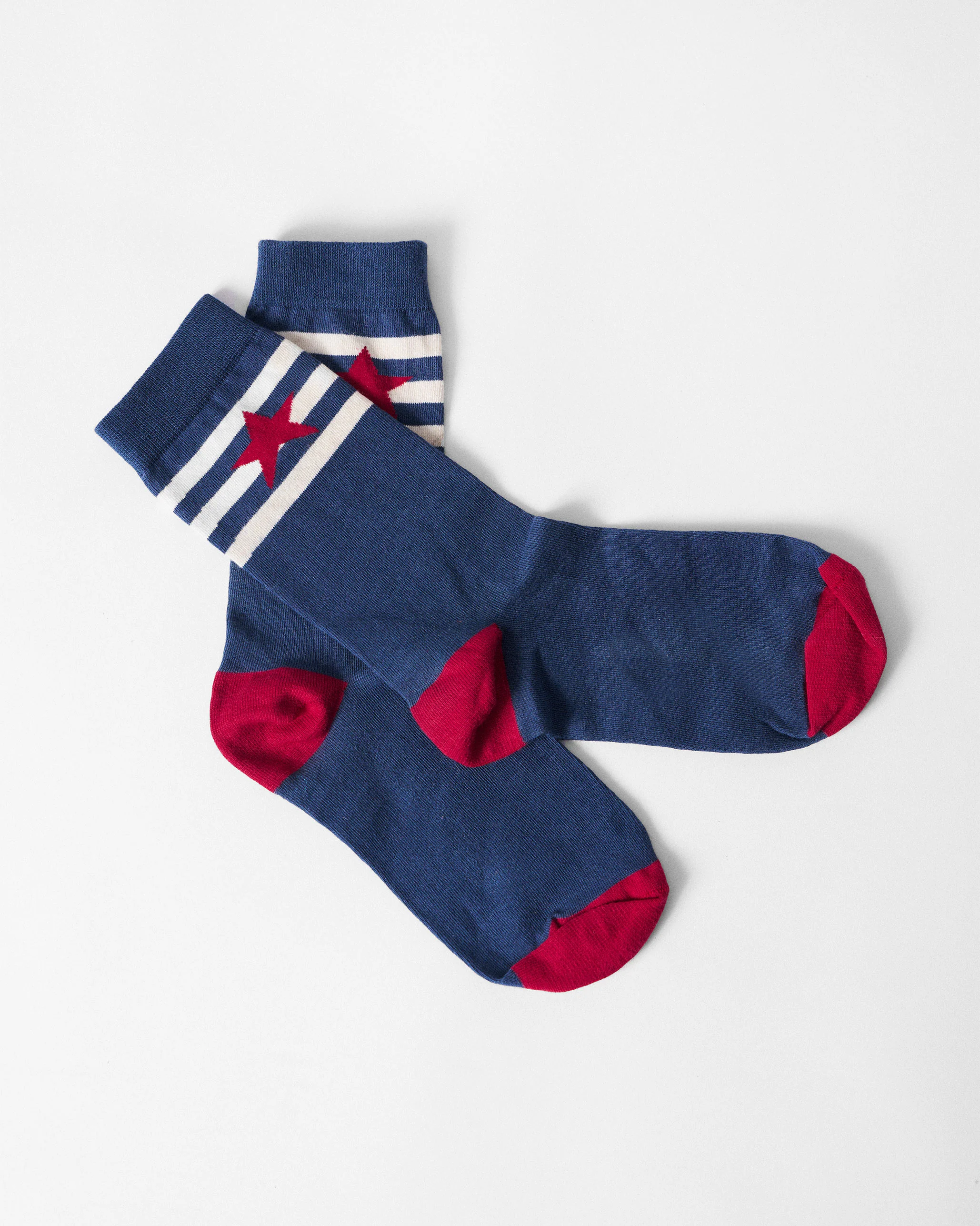 Starbed Socks - Navy & Red - Image 3