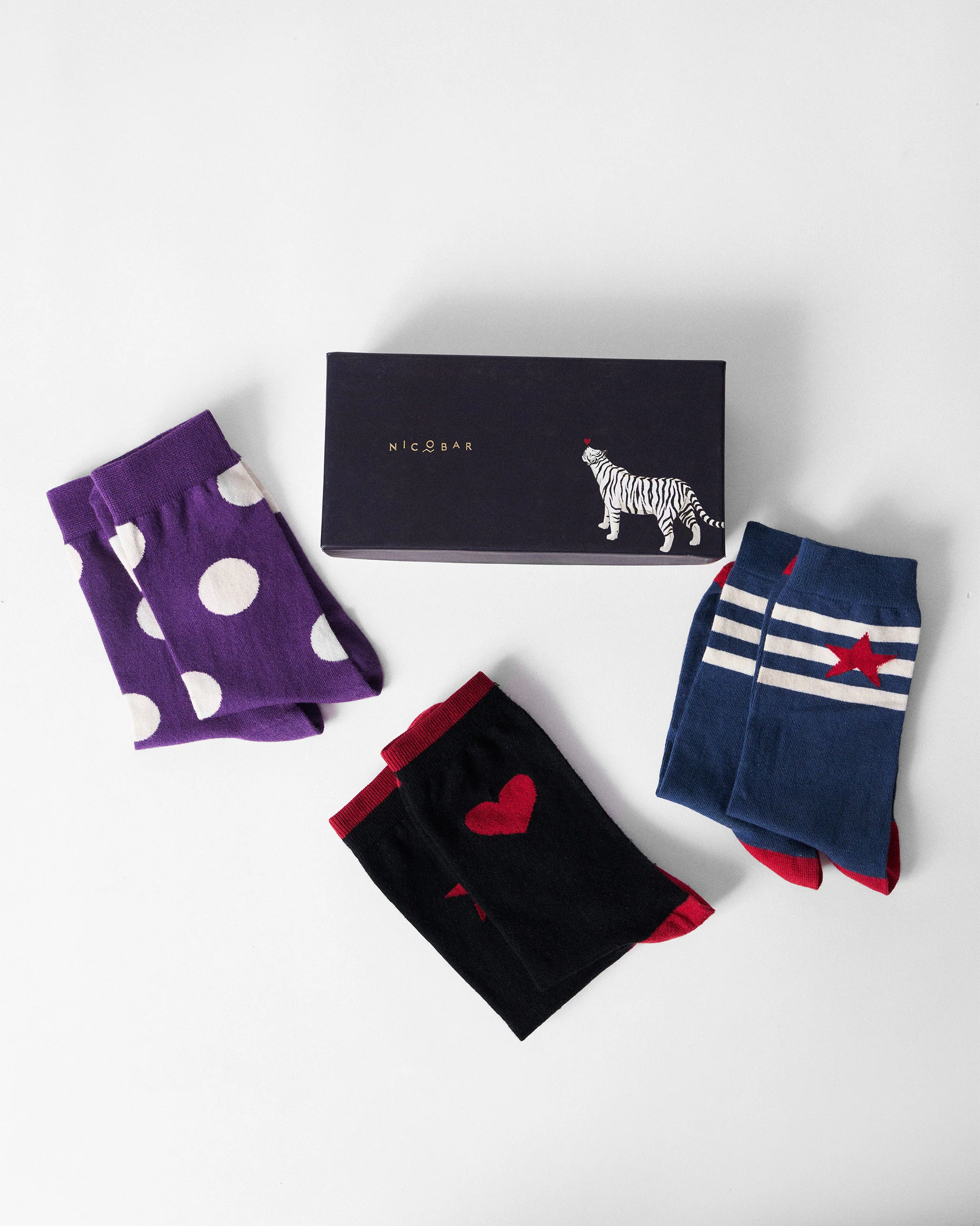 Starbed Socks - Navy & Red - Image 6