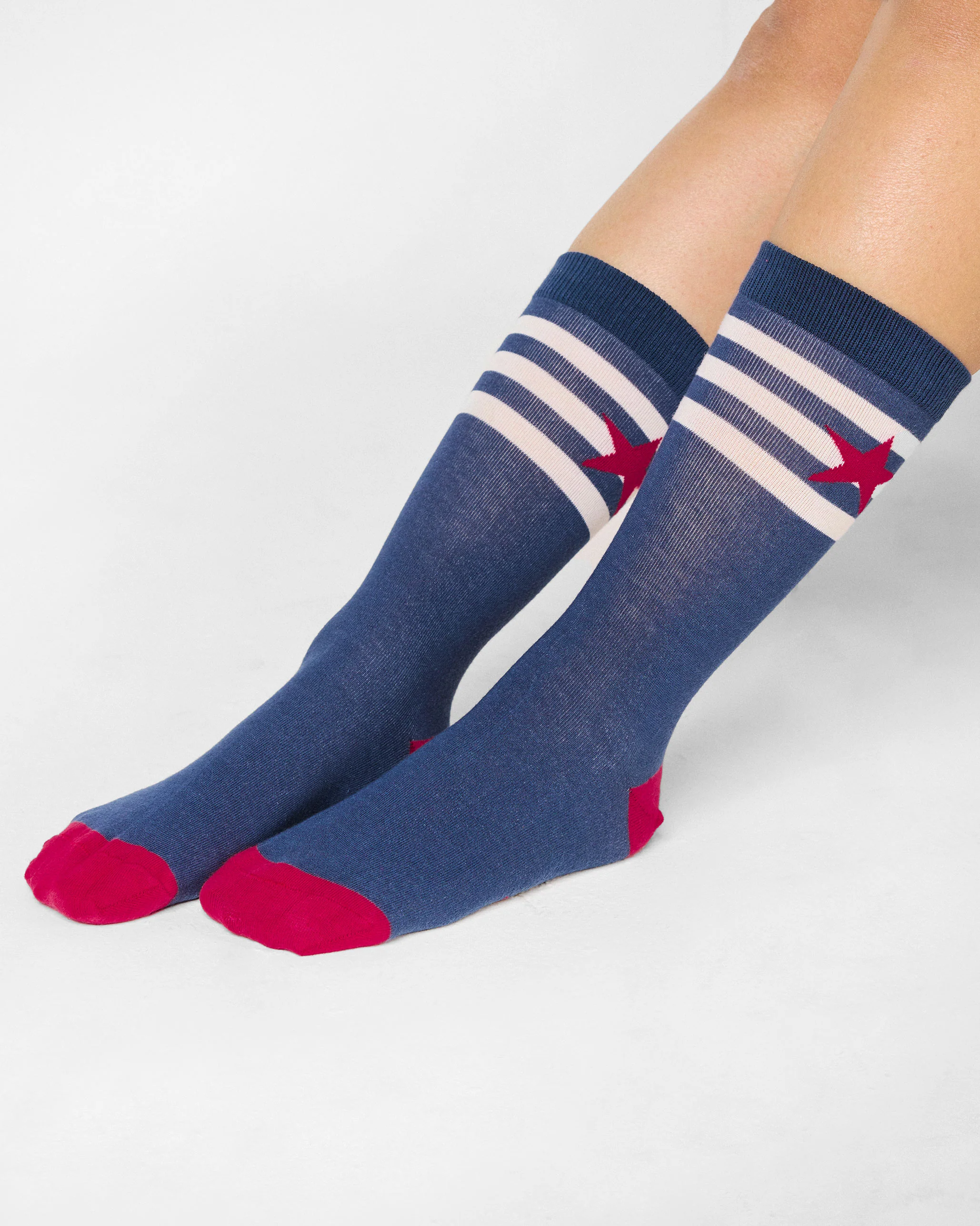 Starbed Socks - Navy & Red - Image 8