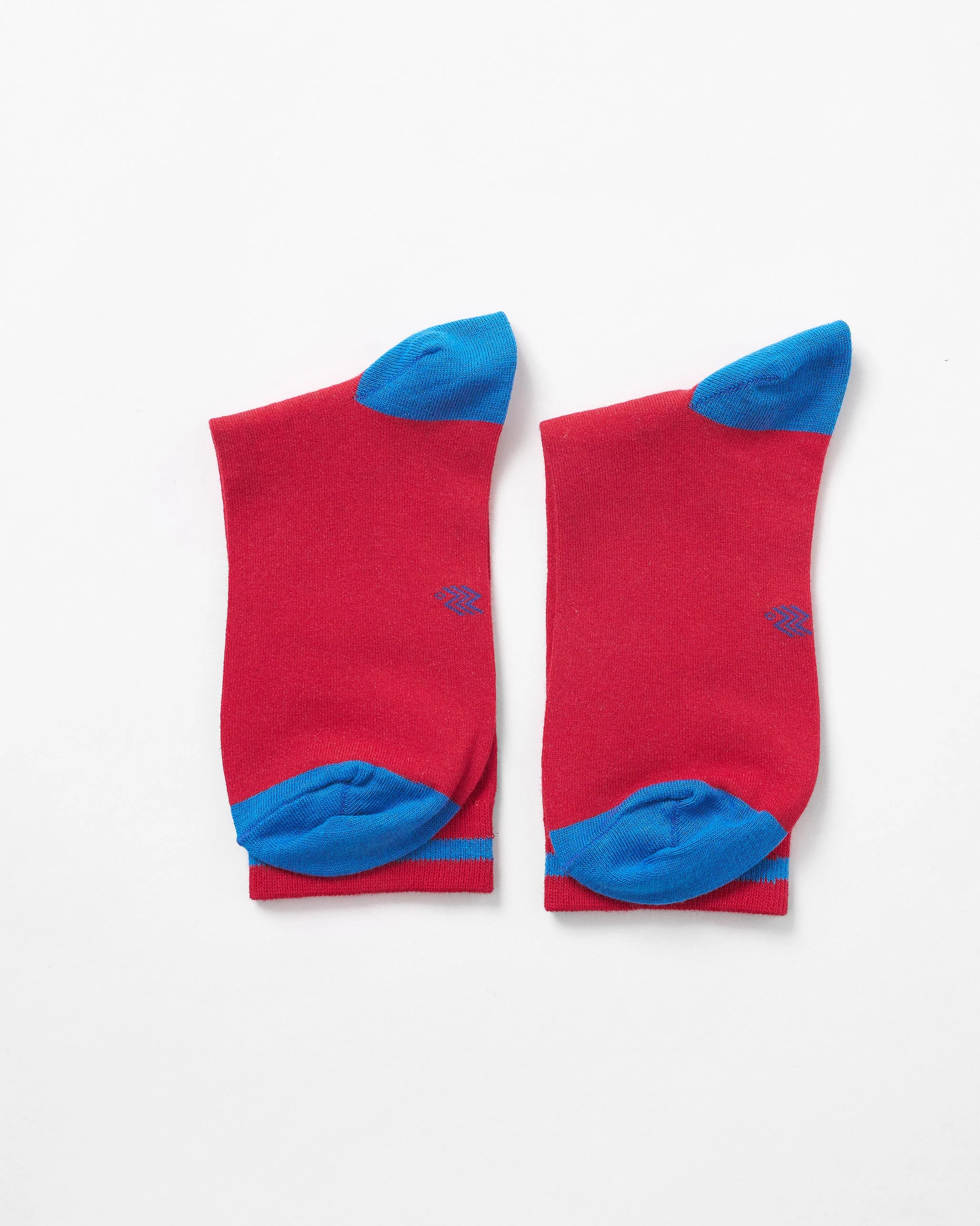 Starstruck Socks - Red & Cobalt Blue - Image 4