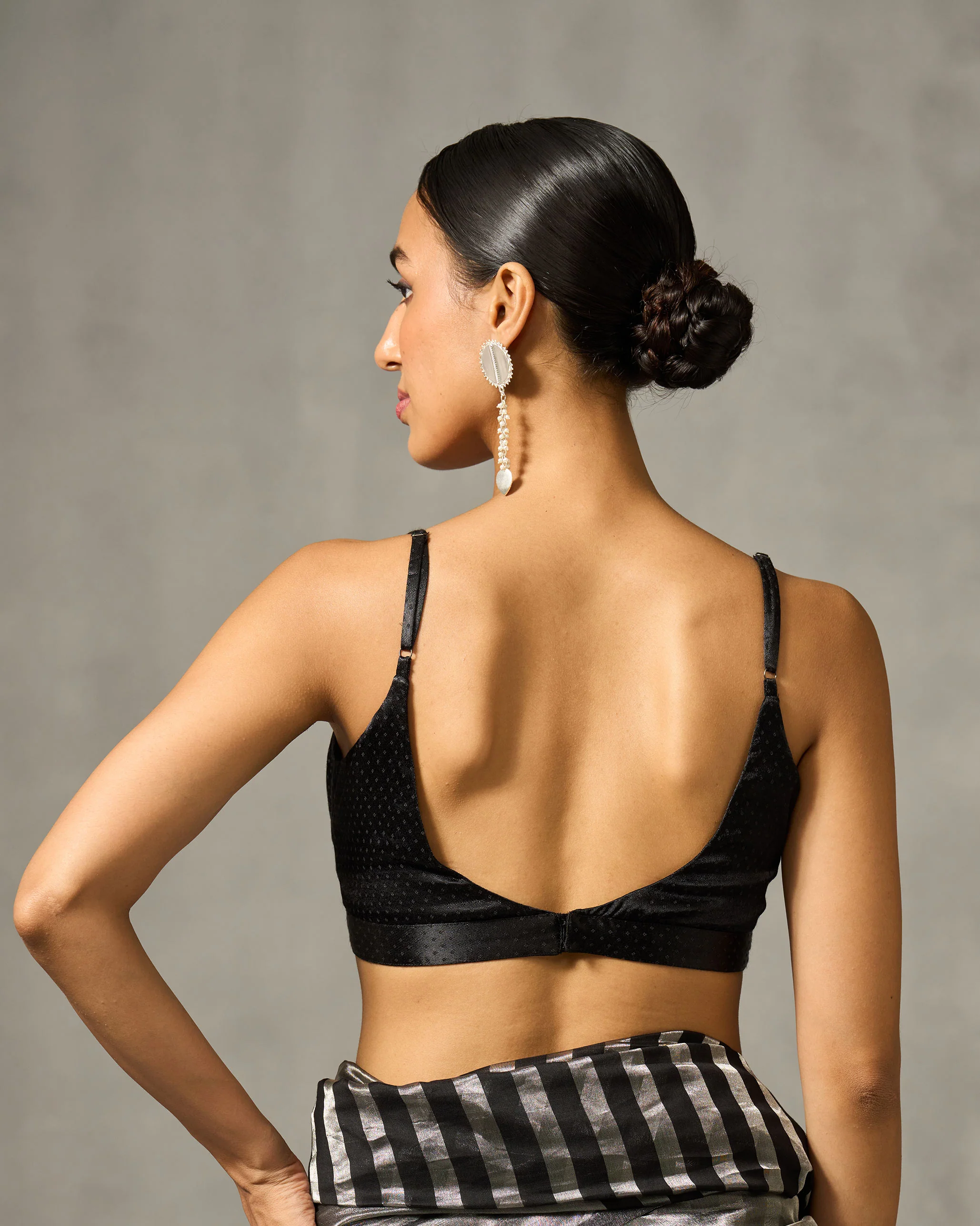 Strappy Blouse - Black - Image 2