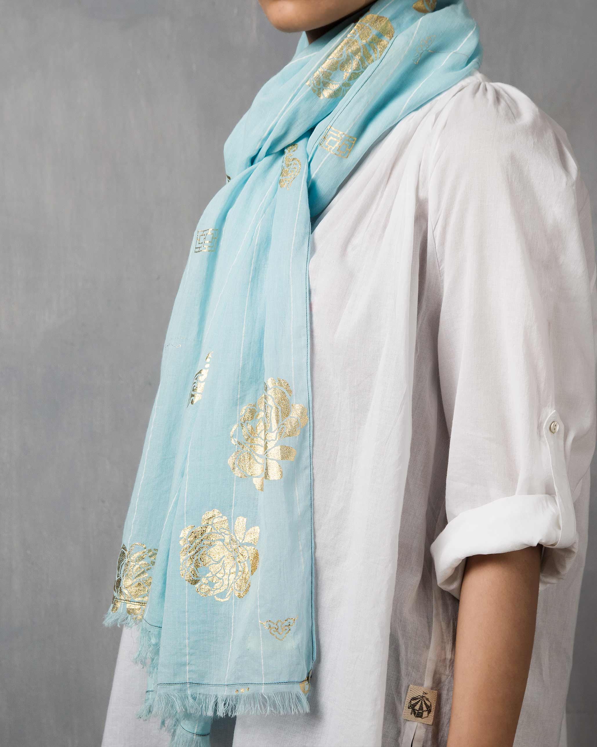 Stripe and Icon Scarf - Image 2