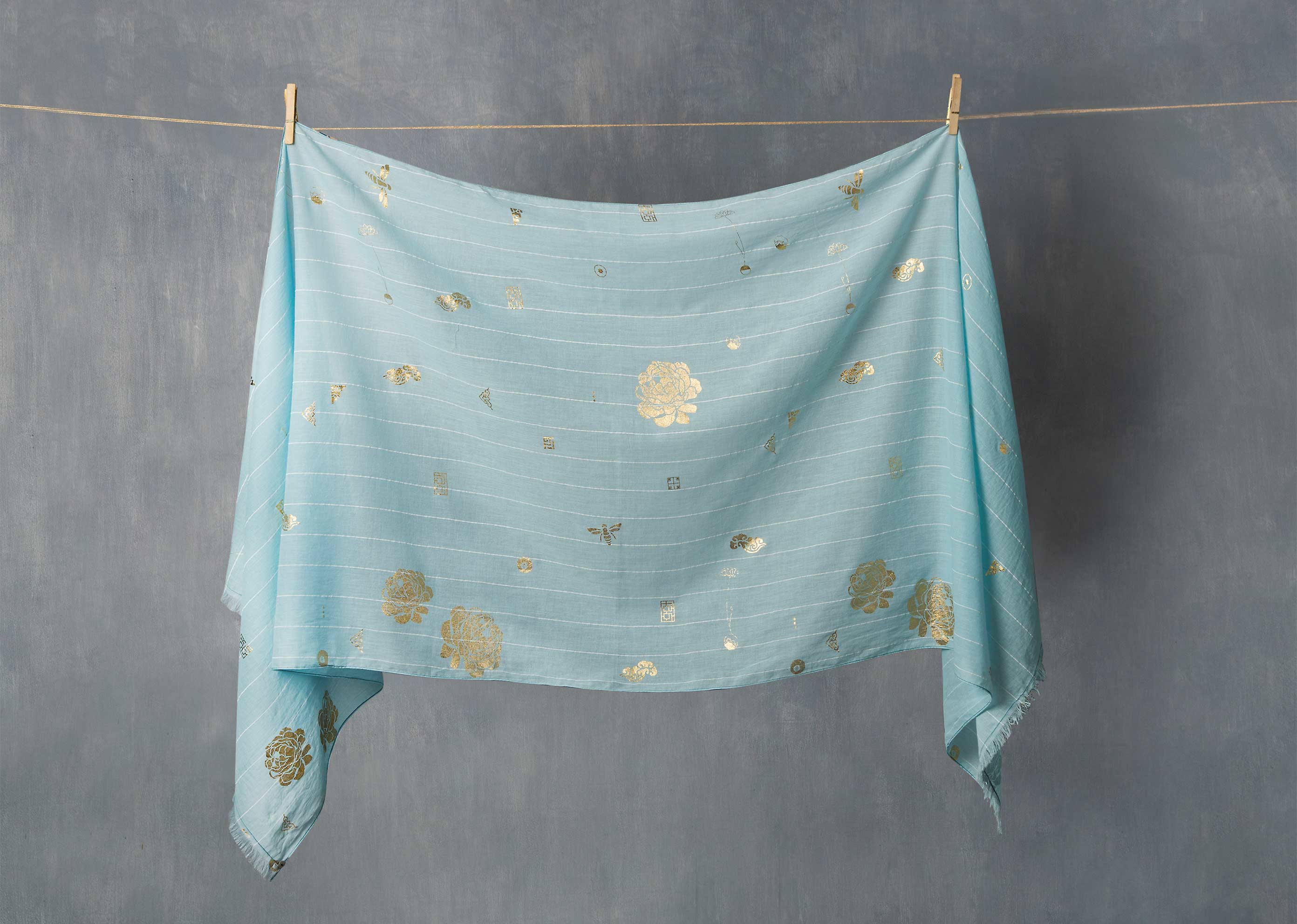 Stripe and Icon Scarf - Image 3