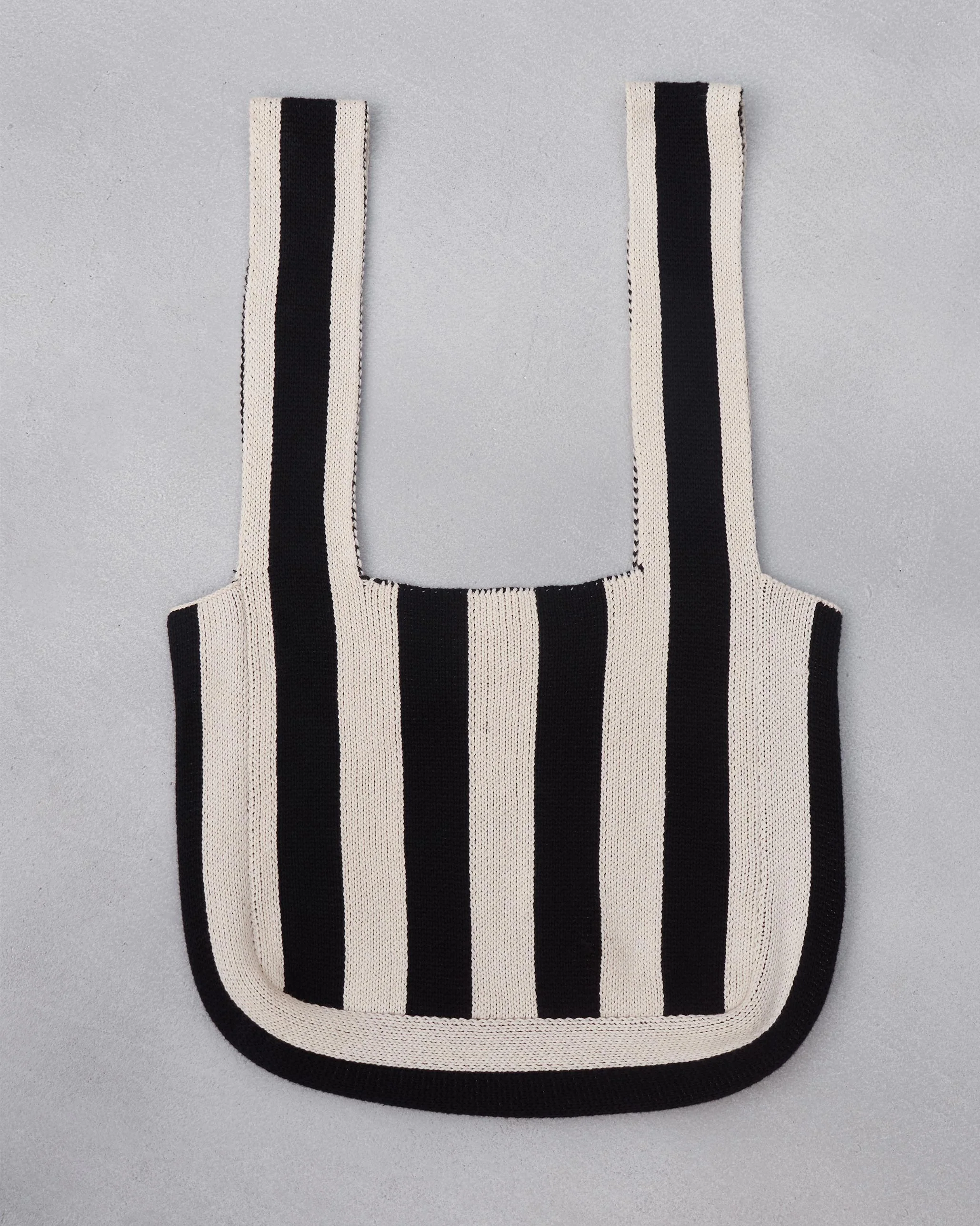 Stripe Bag - Ivory & Black - Image 2