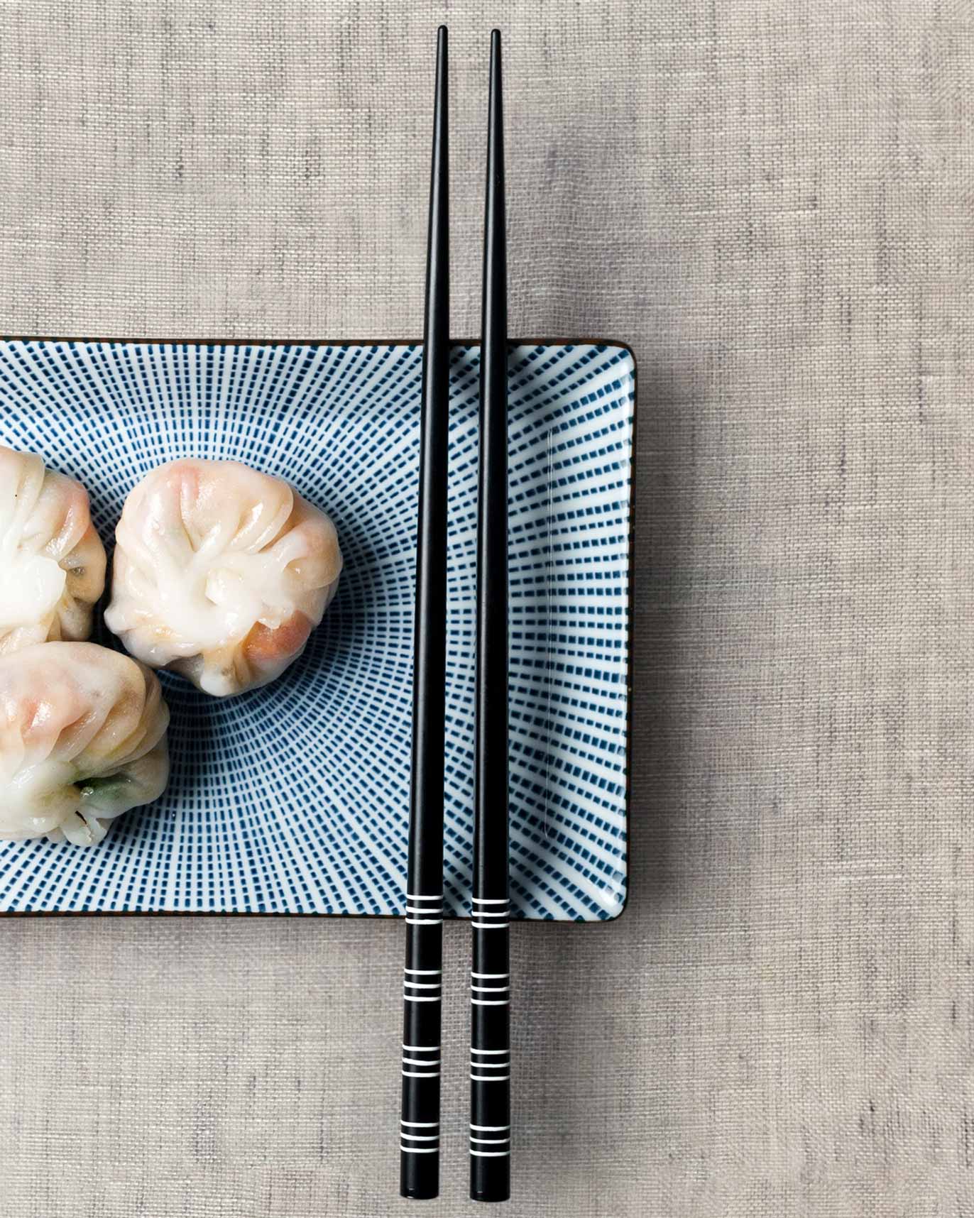 Stripe Black Chopsticks (Set of 2) - Image 2