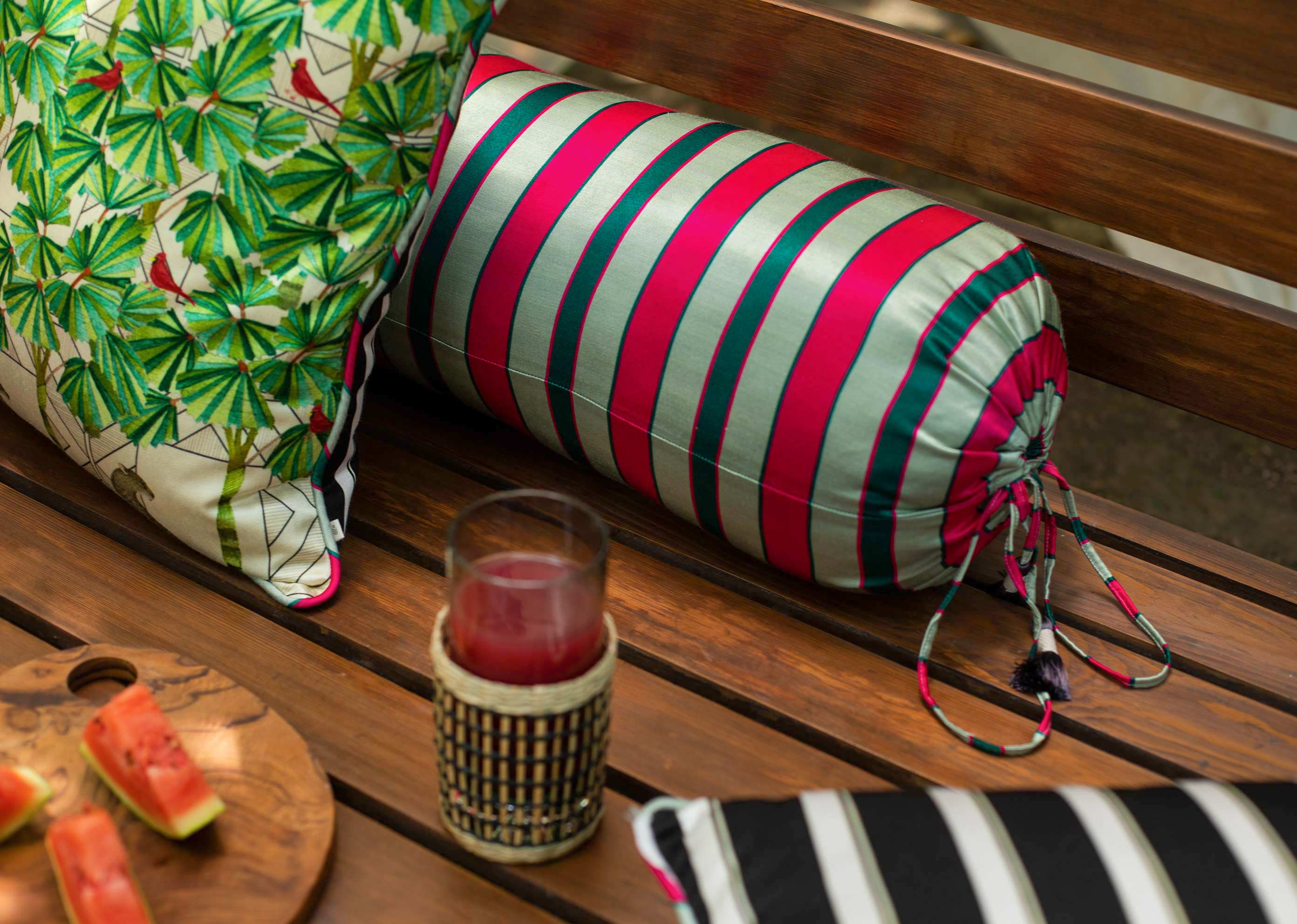 Stripe Bolster Cover - Multi - Image 3