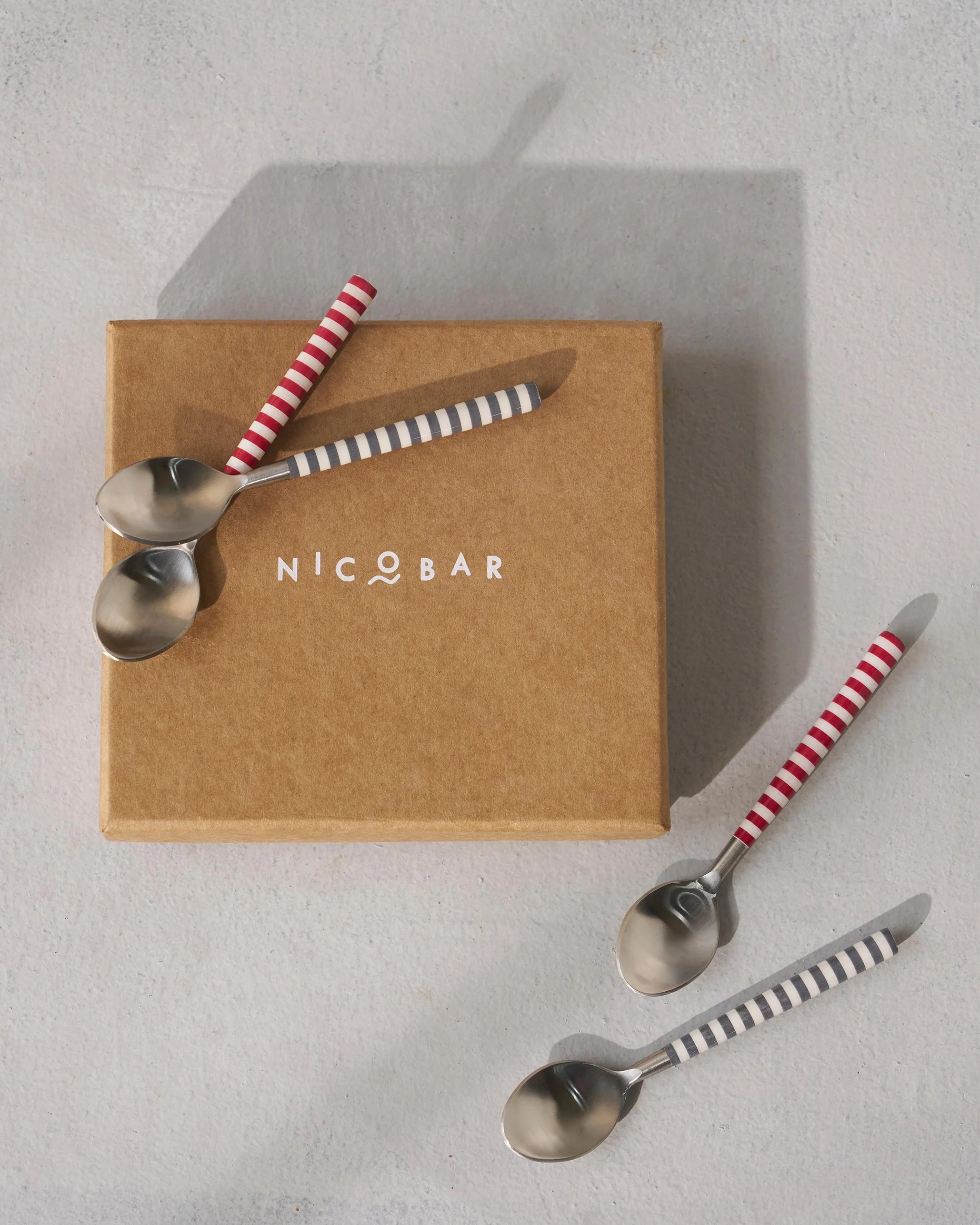 Stripe Dessert Spoon - Set of 4 - Image 3