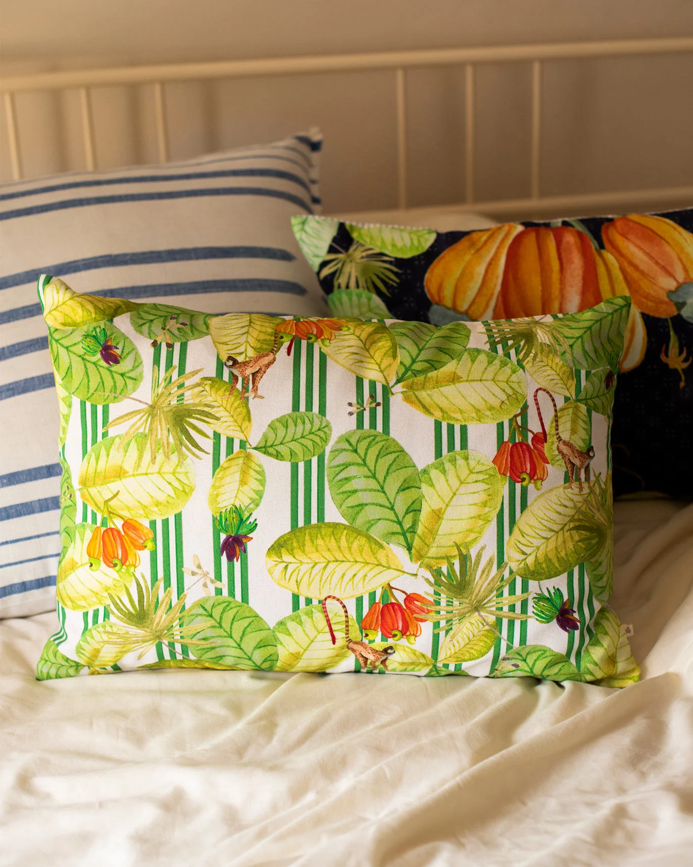 Striped Cashew Cushion Cover - Image 4
