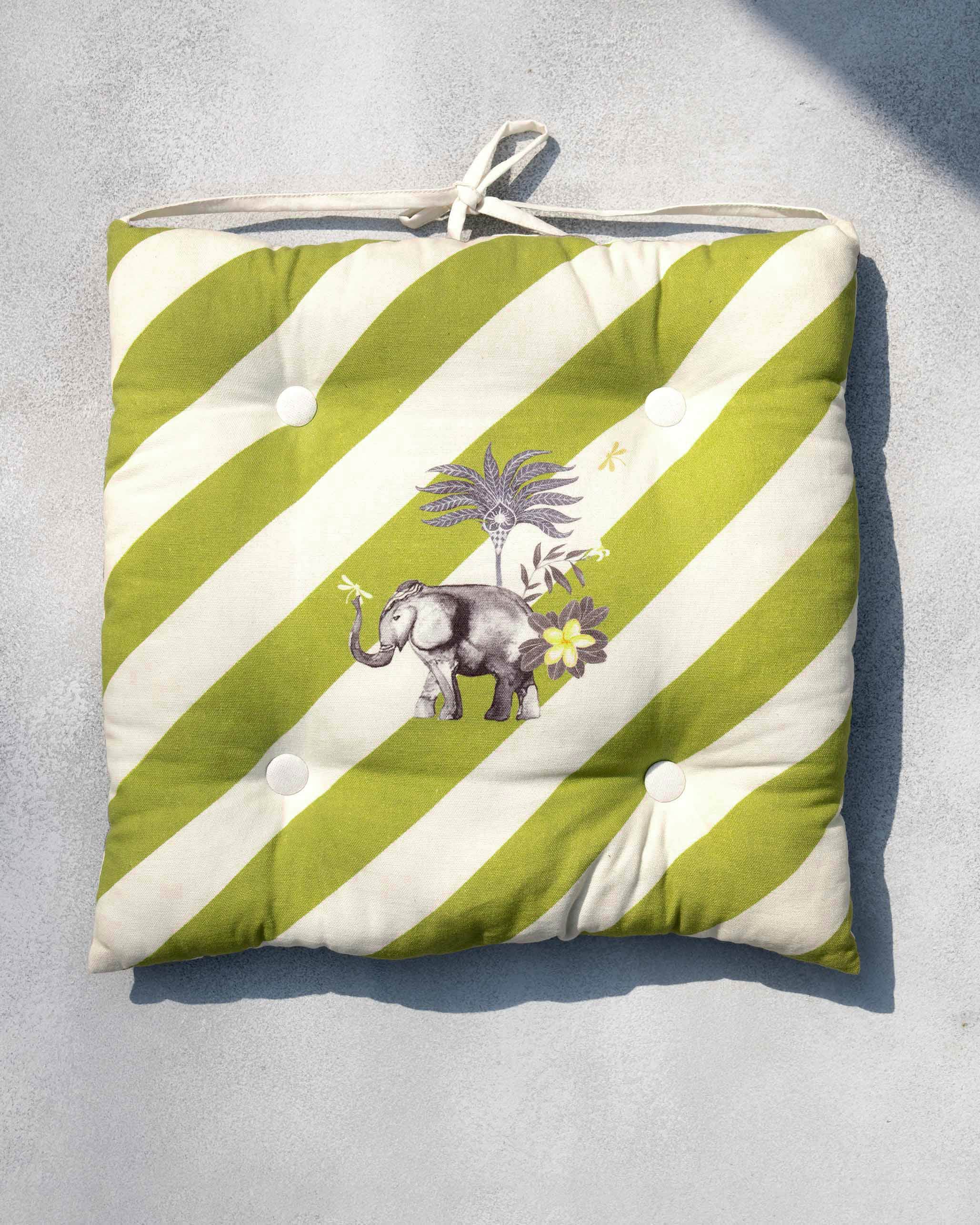 Striped Elle Chair Cushion - Image 5
