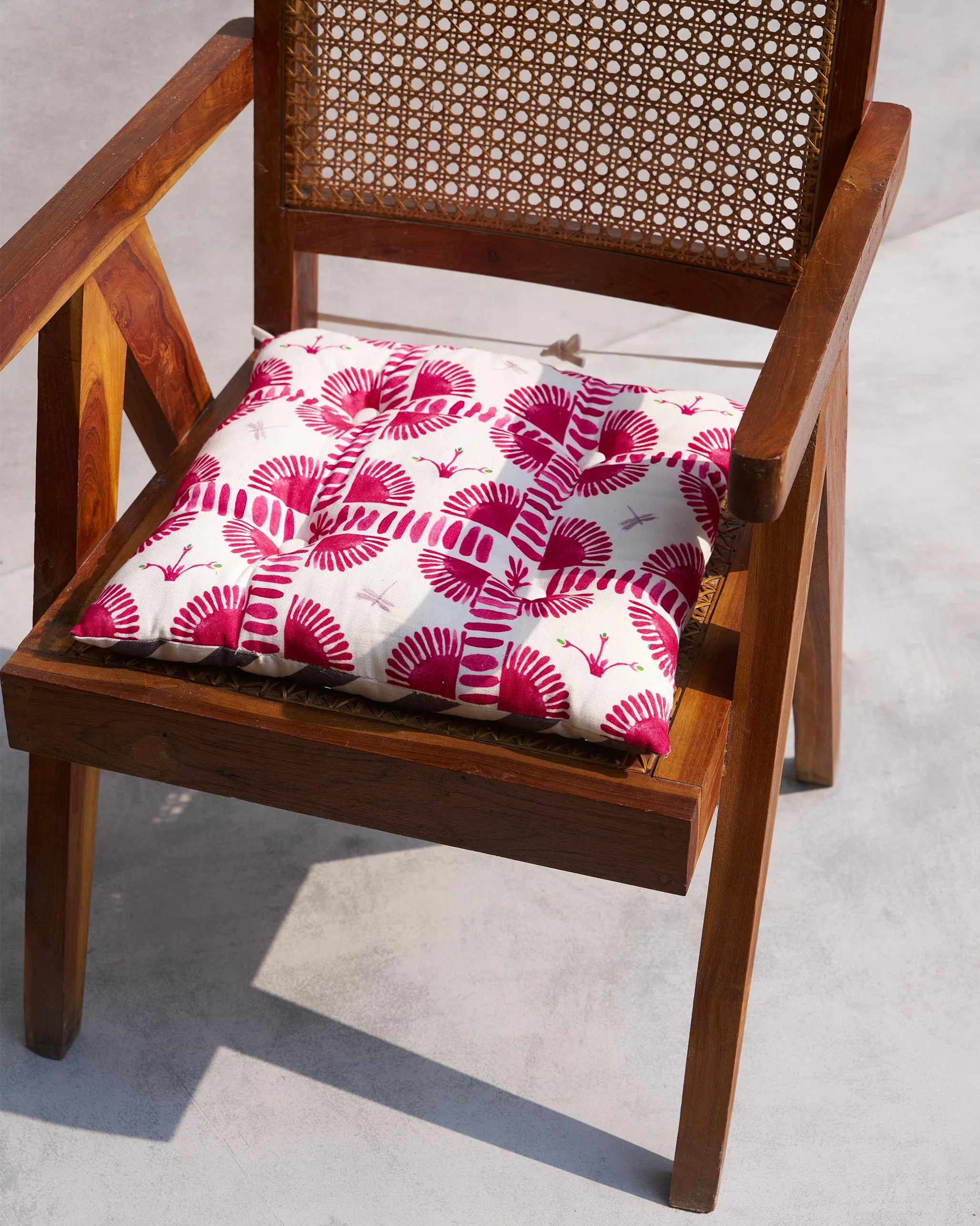 Striped Morocco chair cushion (Pink) - Image 2