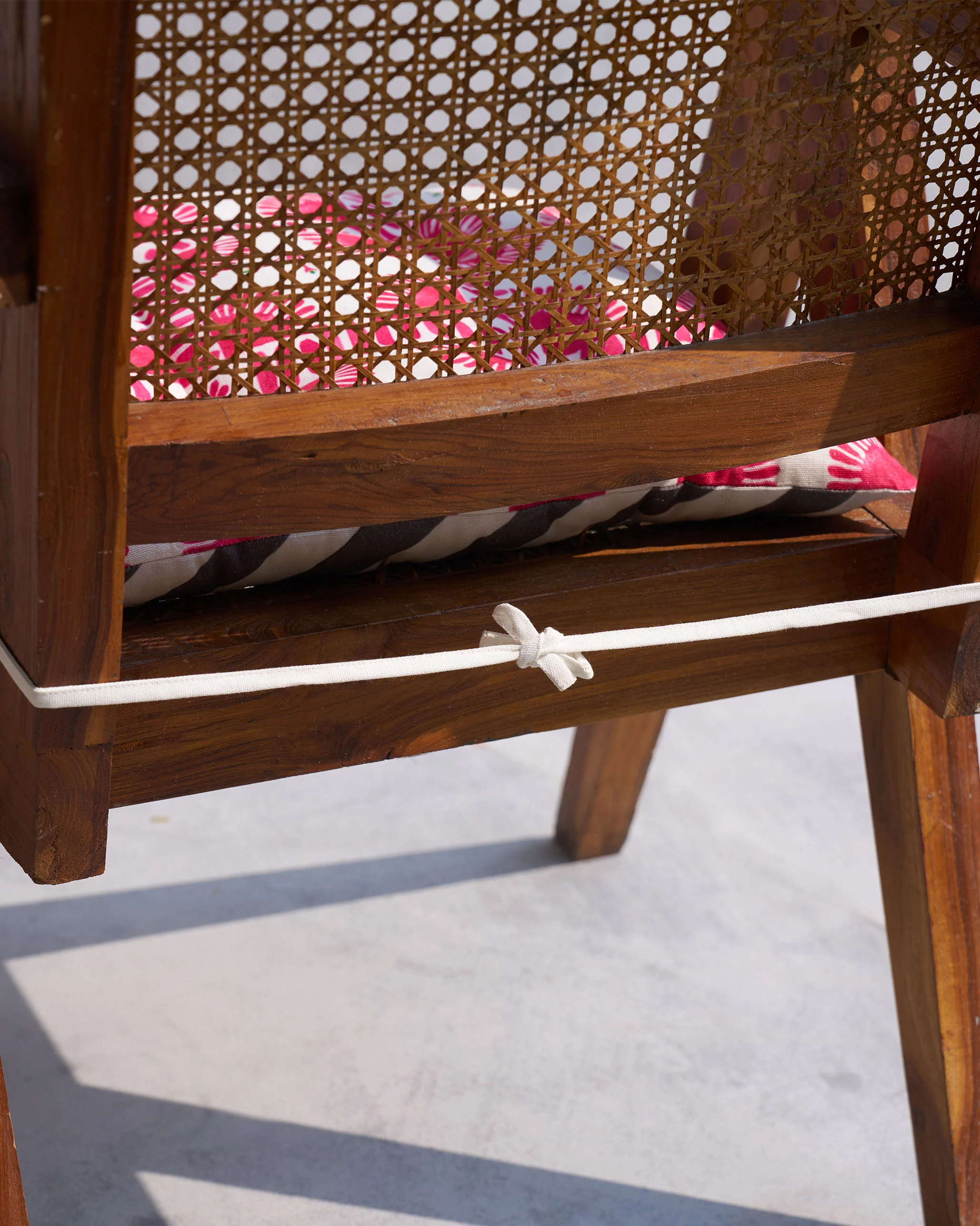 Striped Morocco chair cushion (Pink) - Image 5