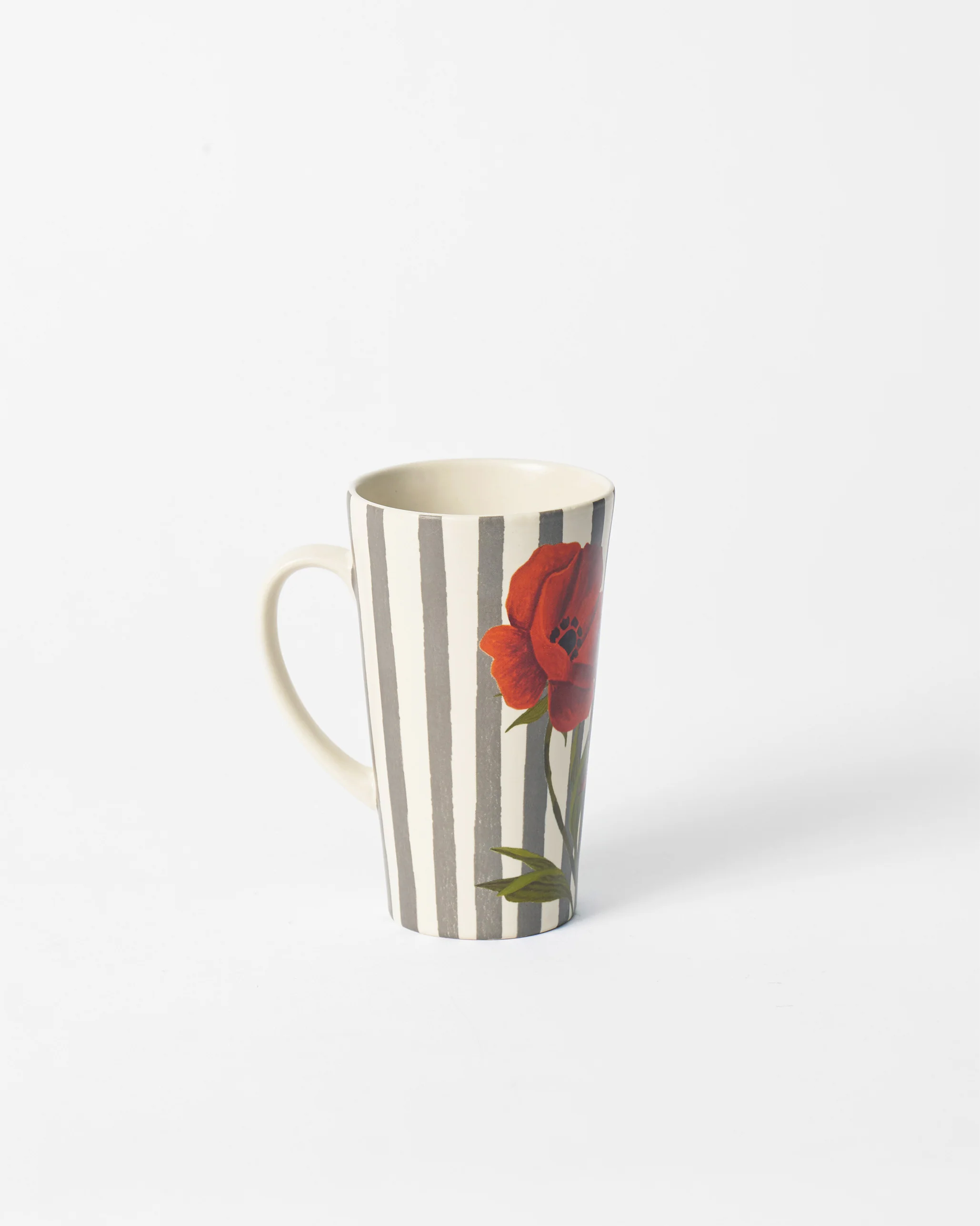 Striped Poppy Tall Mug - Image 5
