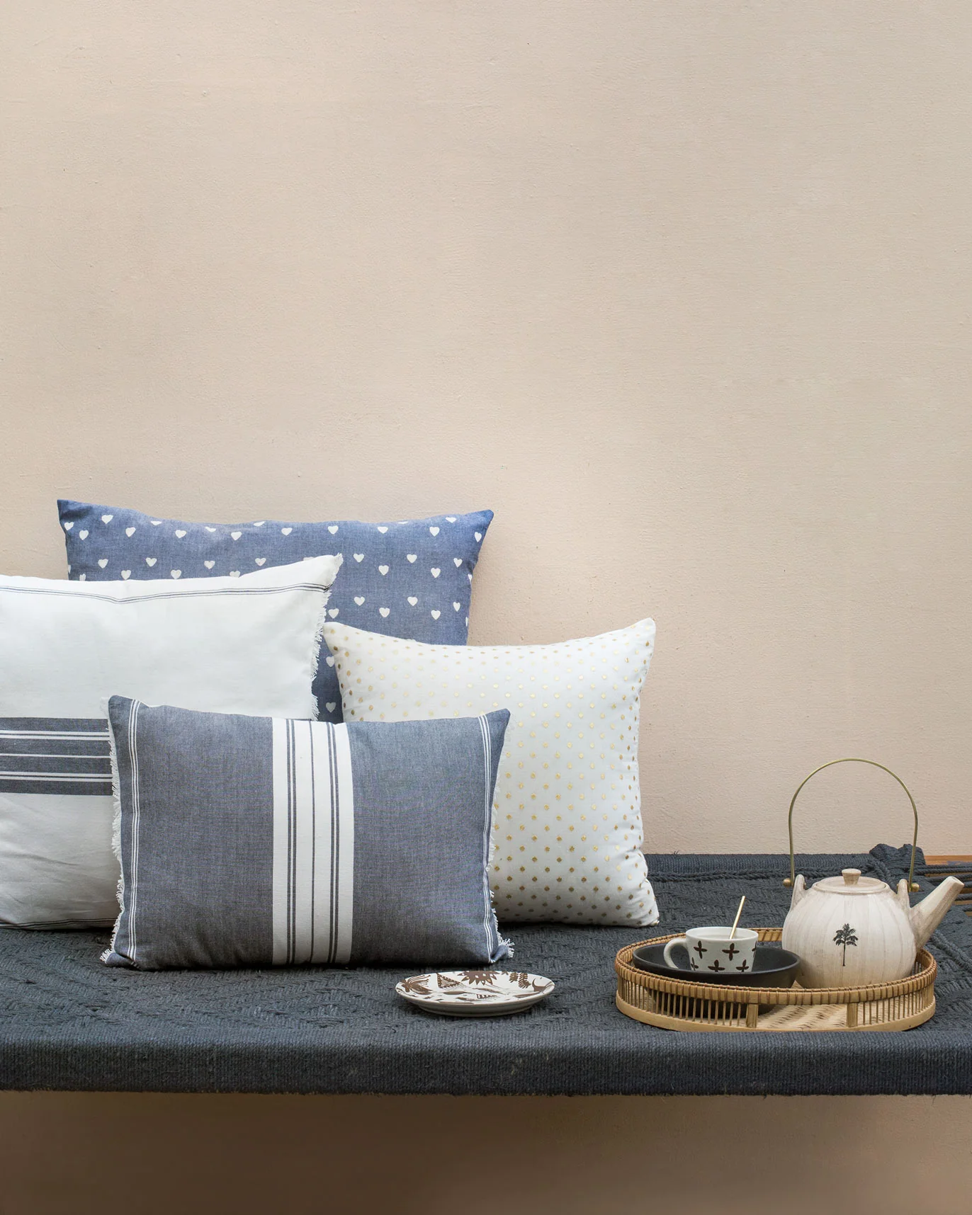 Stripey Lumbar Pillow Cover - Image 2