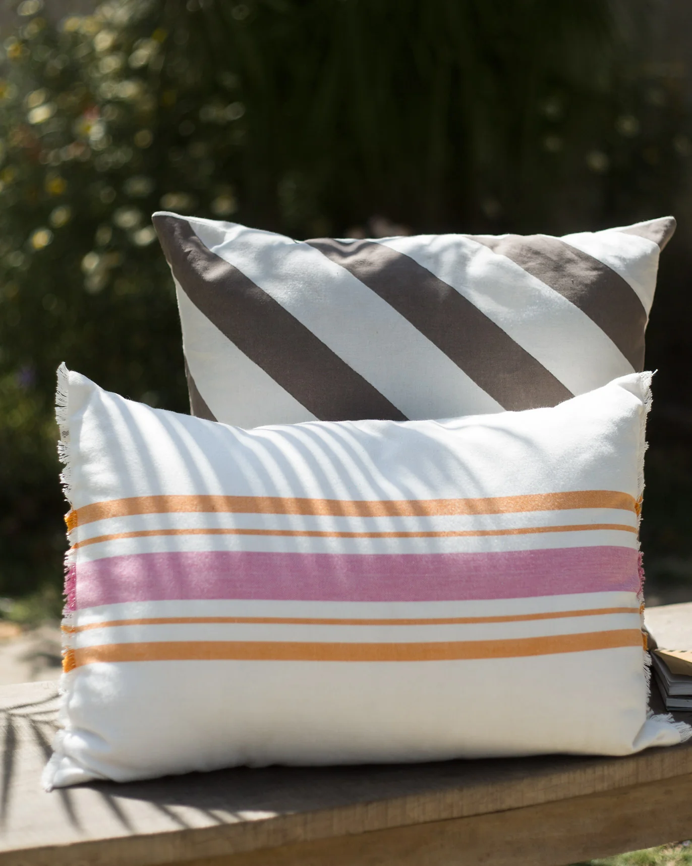 Stripey Lumbar Pillow Cover - Image 2