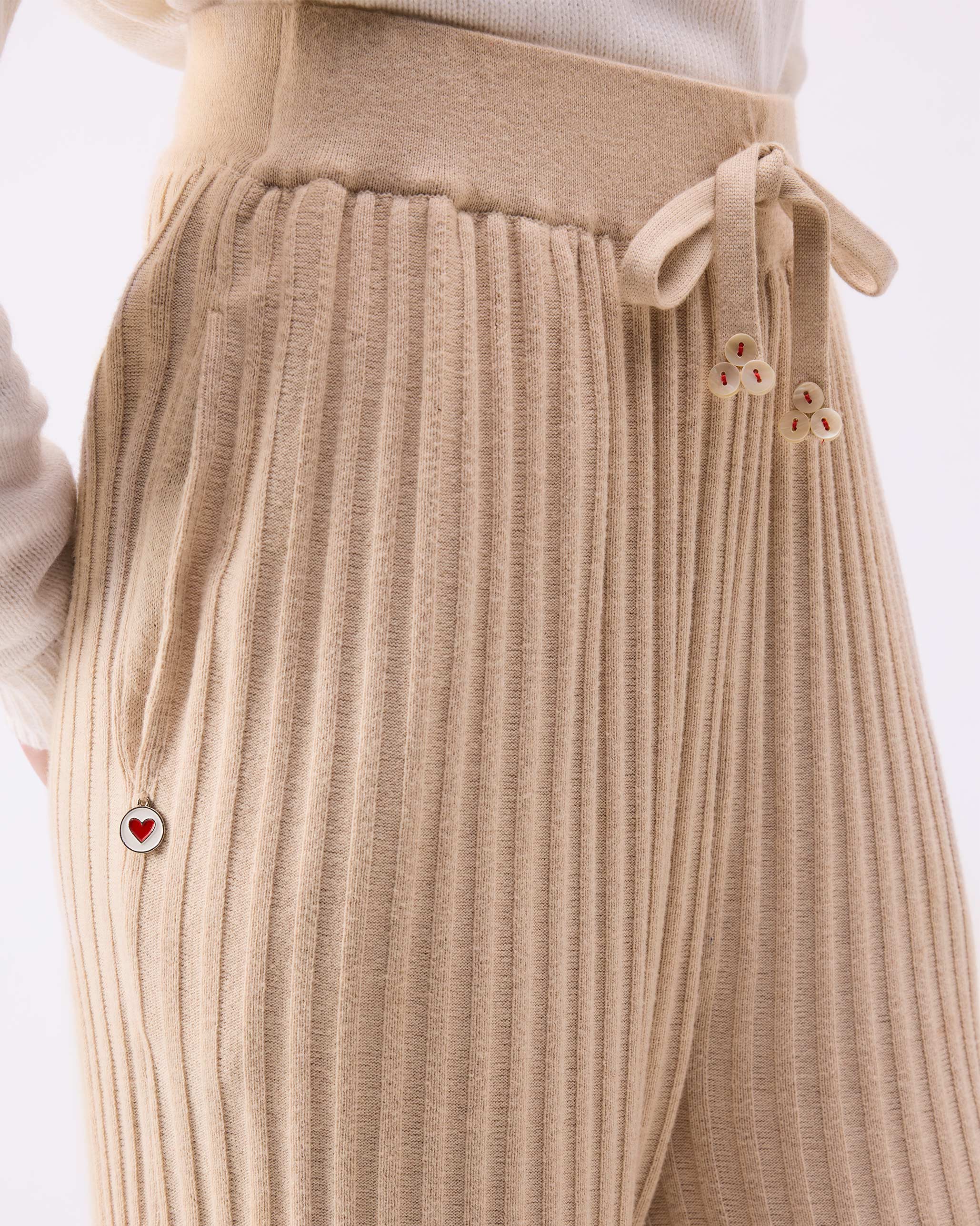 Stripey Pants - Oatmeal - Image 2