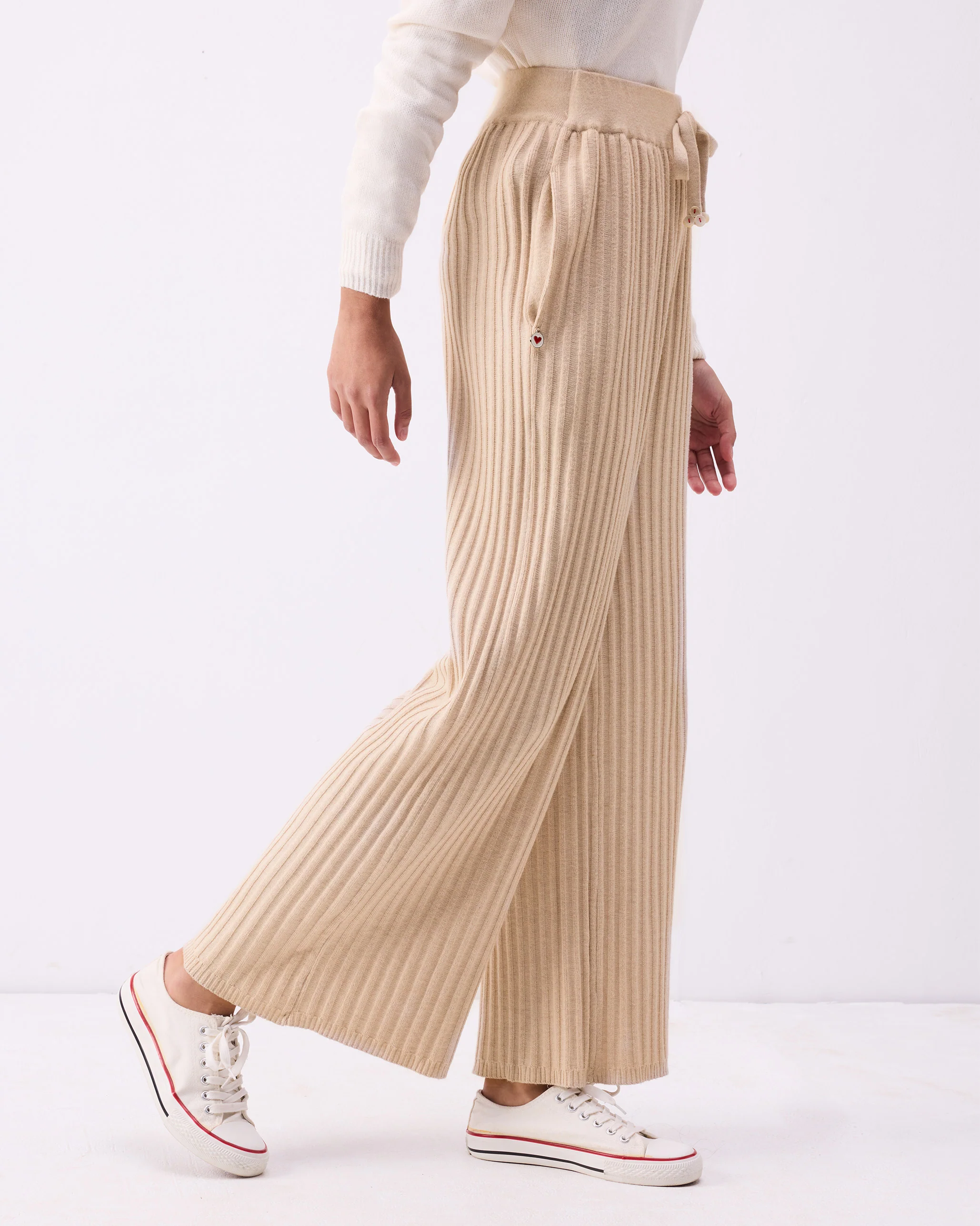 Stripey Pants - Oatmeal - Image 4