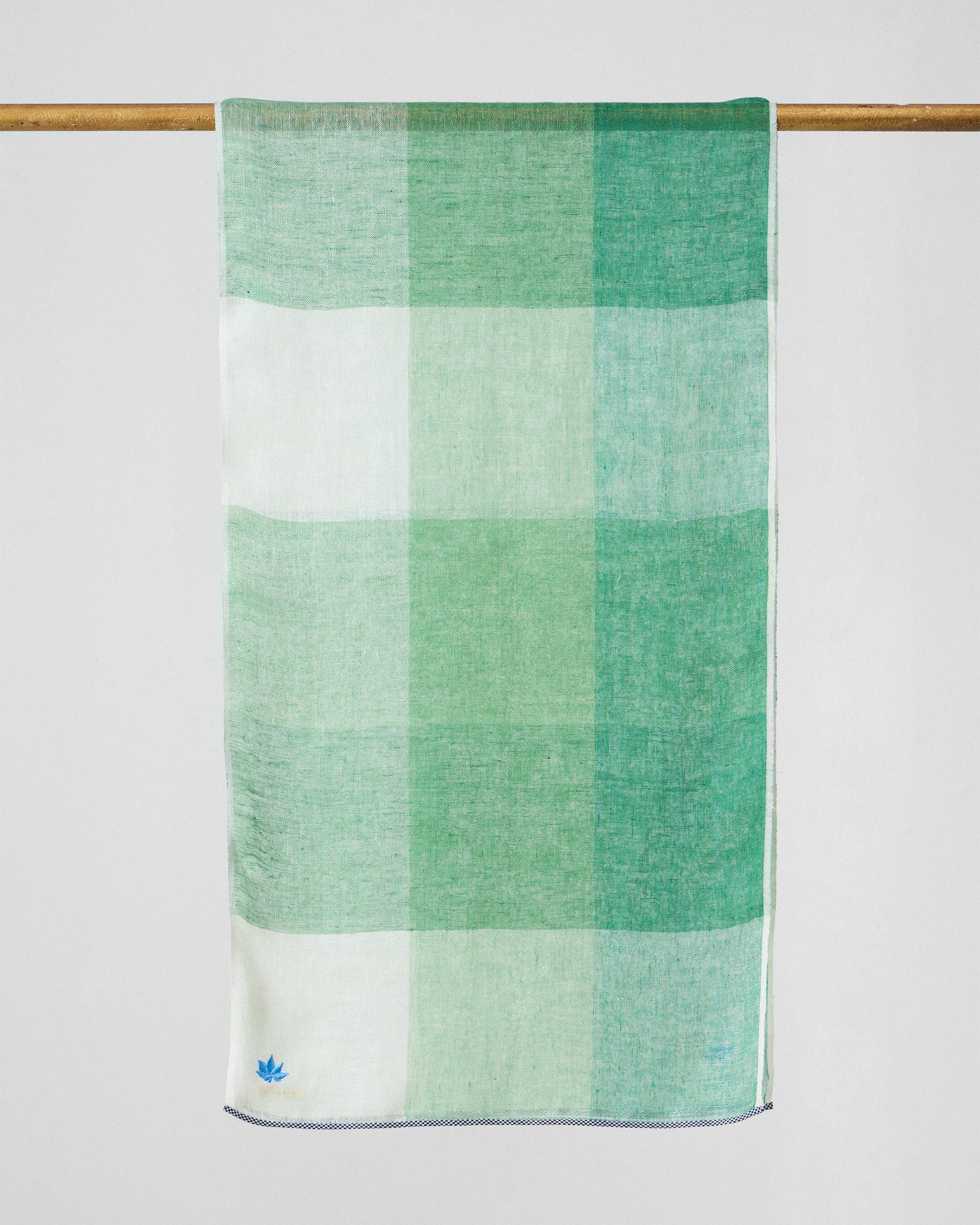 Summer Field Scarf - Green & White - Image 3