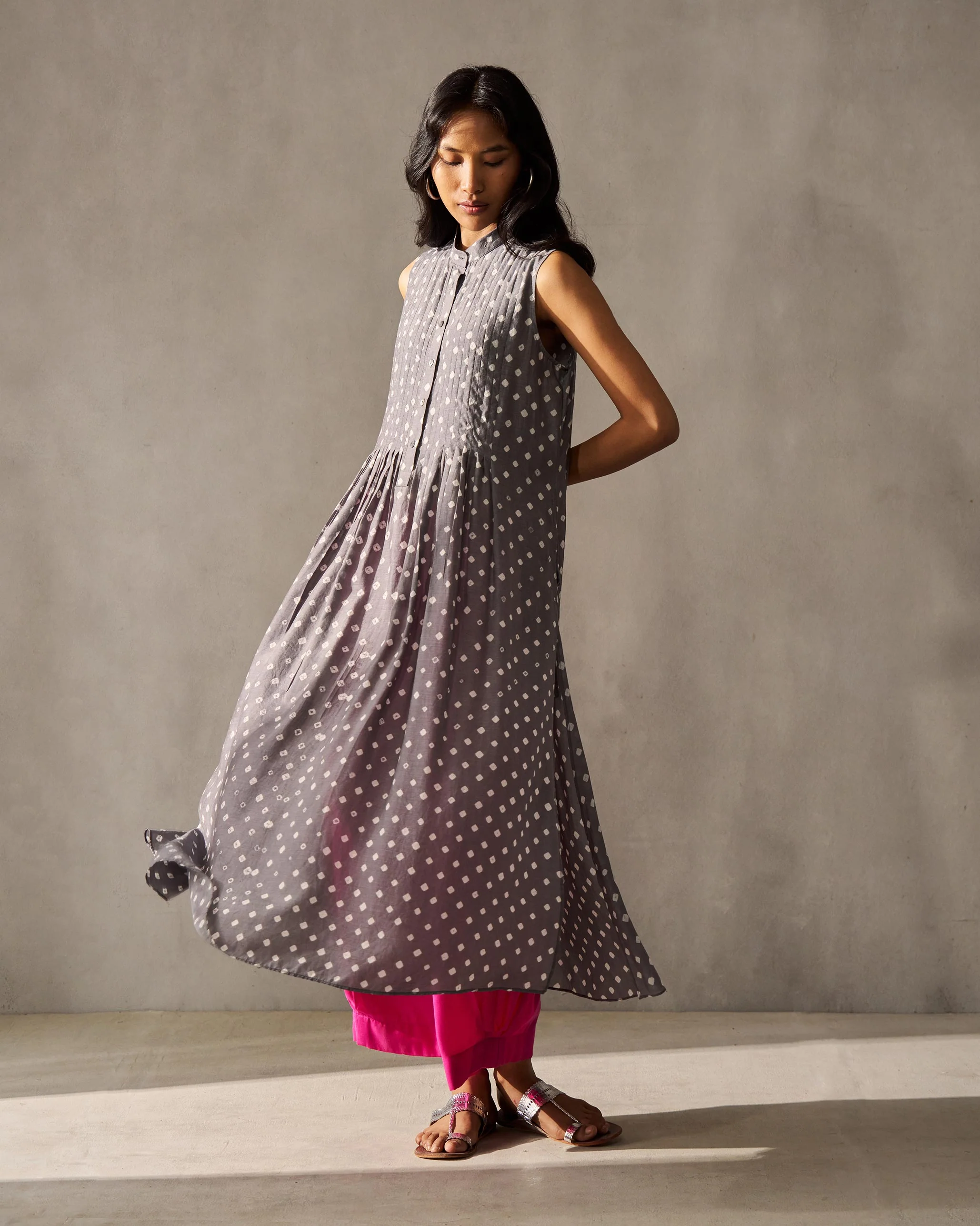 Summer Fun Kurta - Grey - Image 4