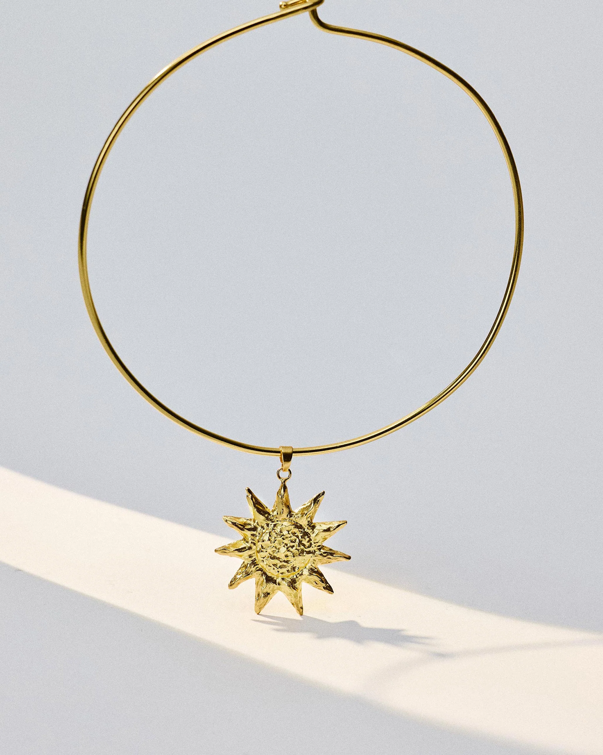 Sunflower Necklace - Gold - Image 3