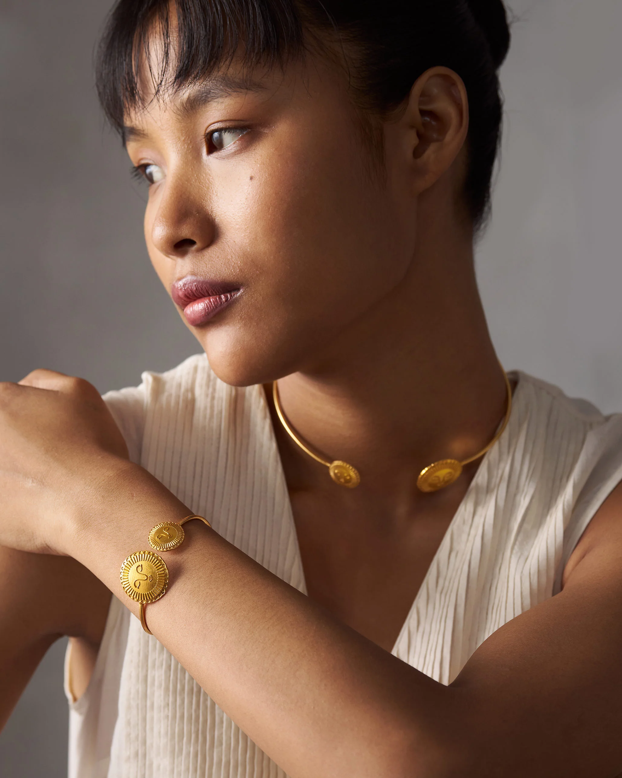Sunray Choker - Gold - Image 7