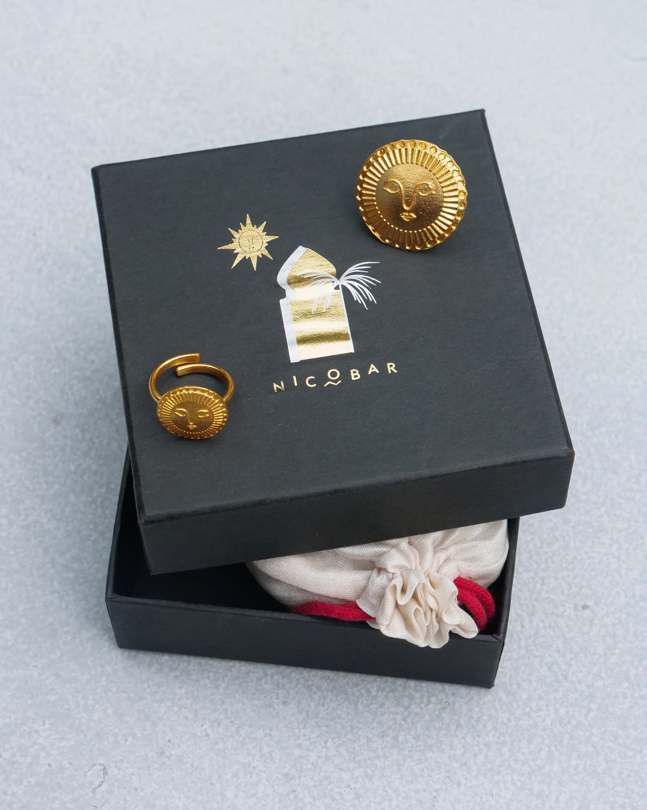 Sunray Rings (Set of 2) - Gold - Image 2