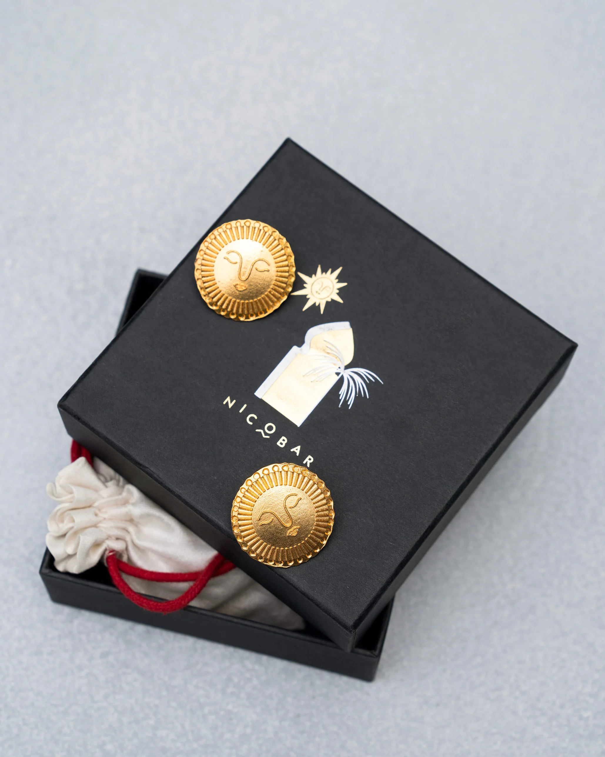 Sunray Studs - Gold - Image 2