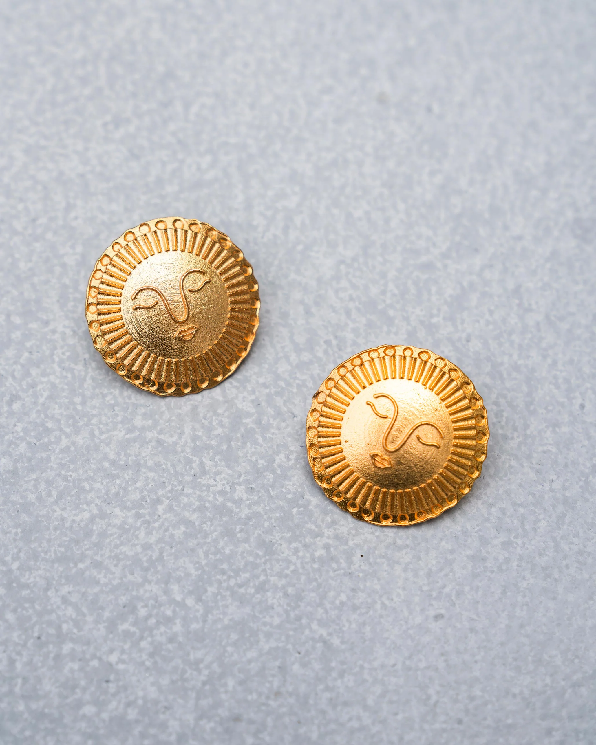 Sunray Studs - Gold - Image 3