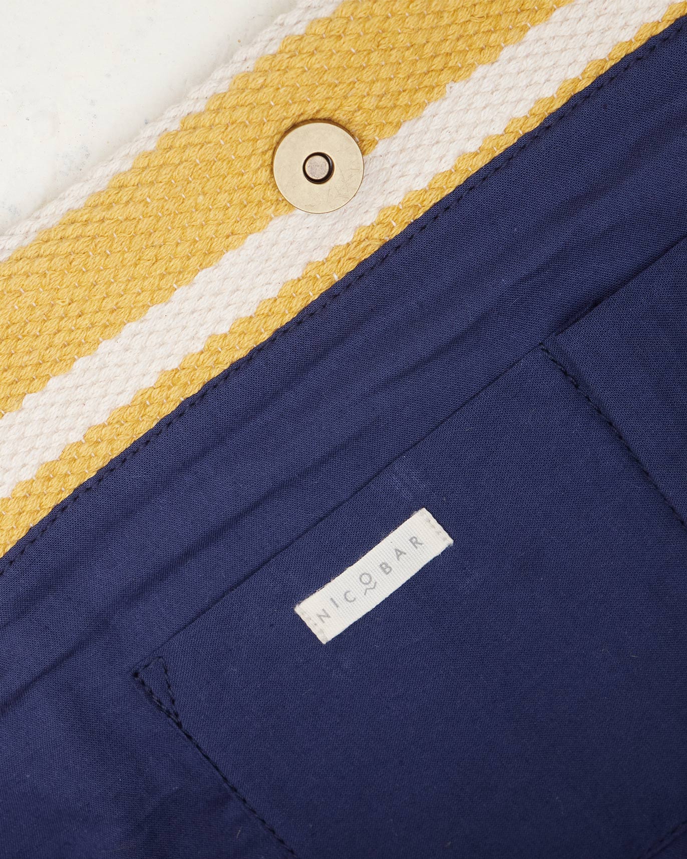 Sunrise Stripe Tote - Ochre & Ivory - Image 3