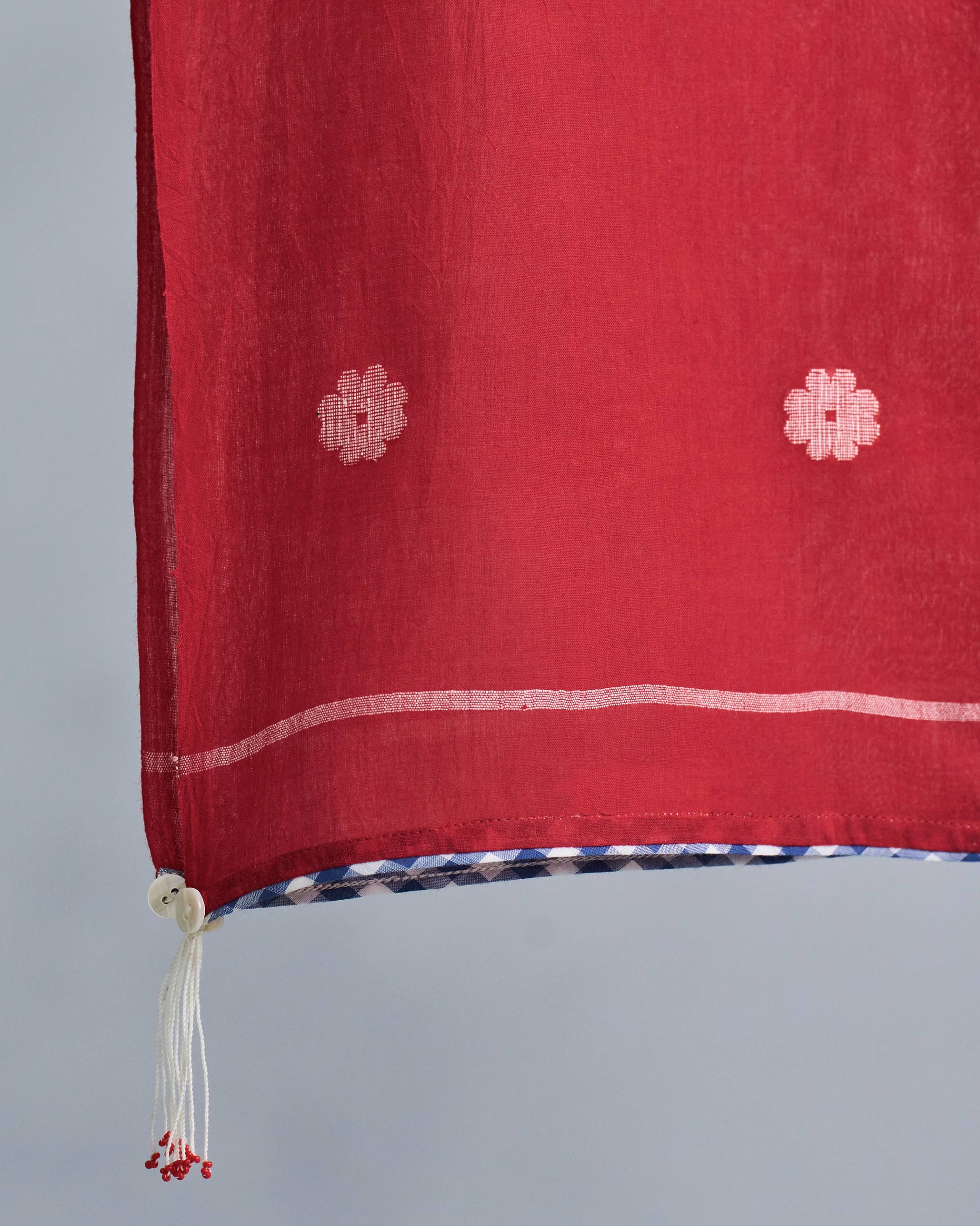 Sunshine Scarf - Red & White - Image 2