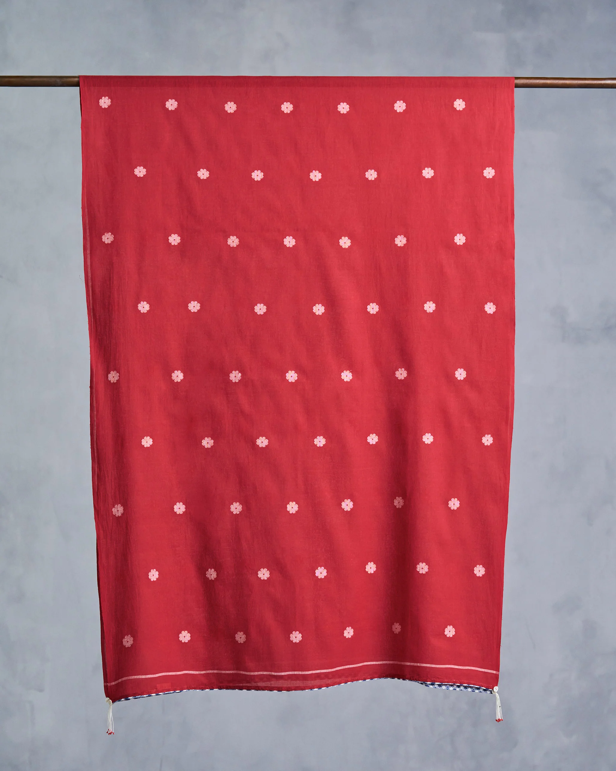 Sunshine Scarf - Red & White - Image 3