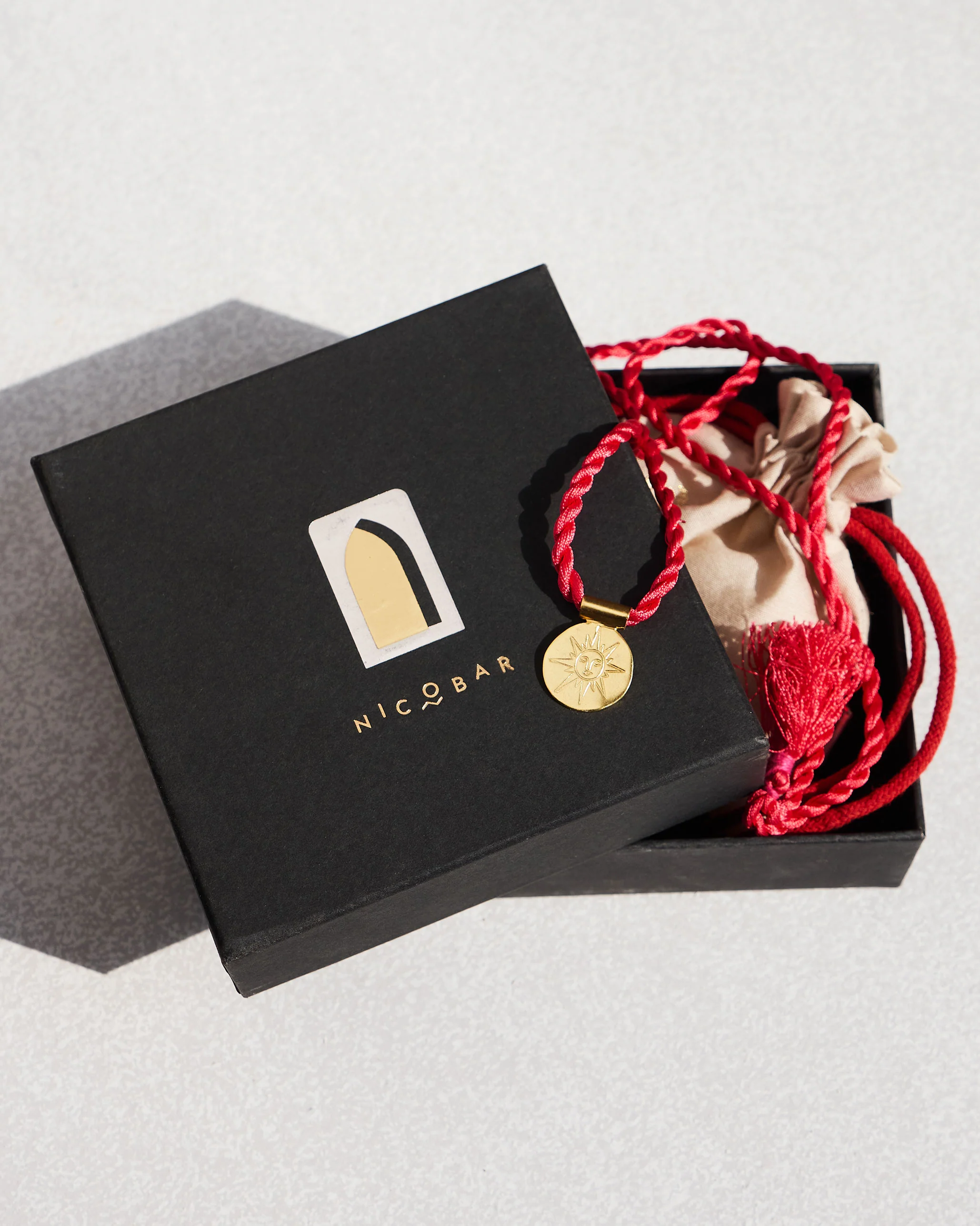 Surya Necklace - Gold & Pink - Image 3