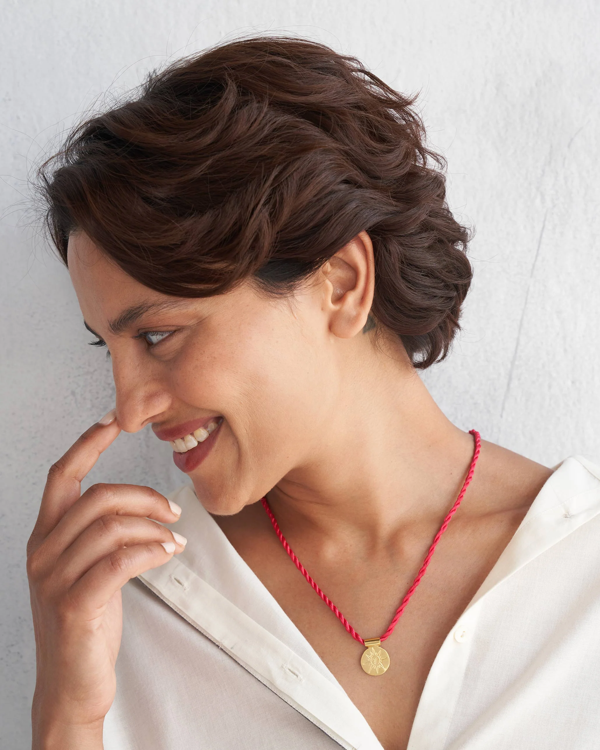 Surya Necklace - Gold & Pink - Image 4