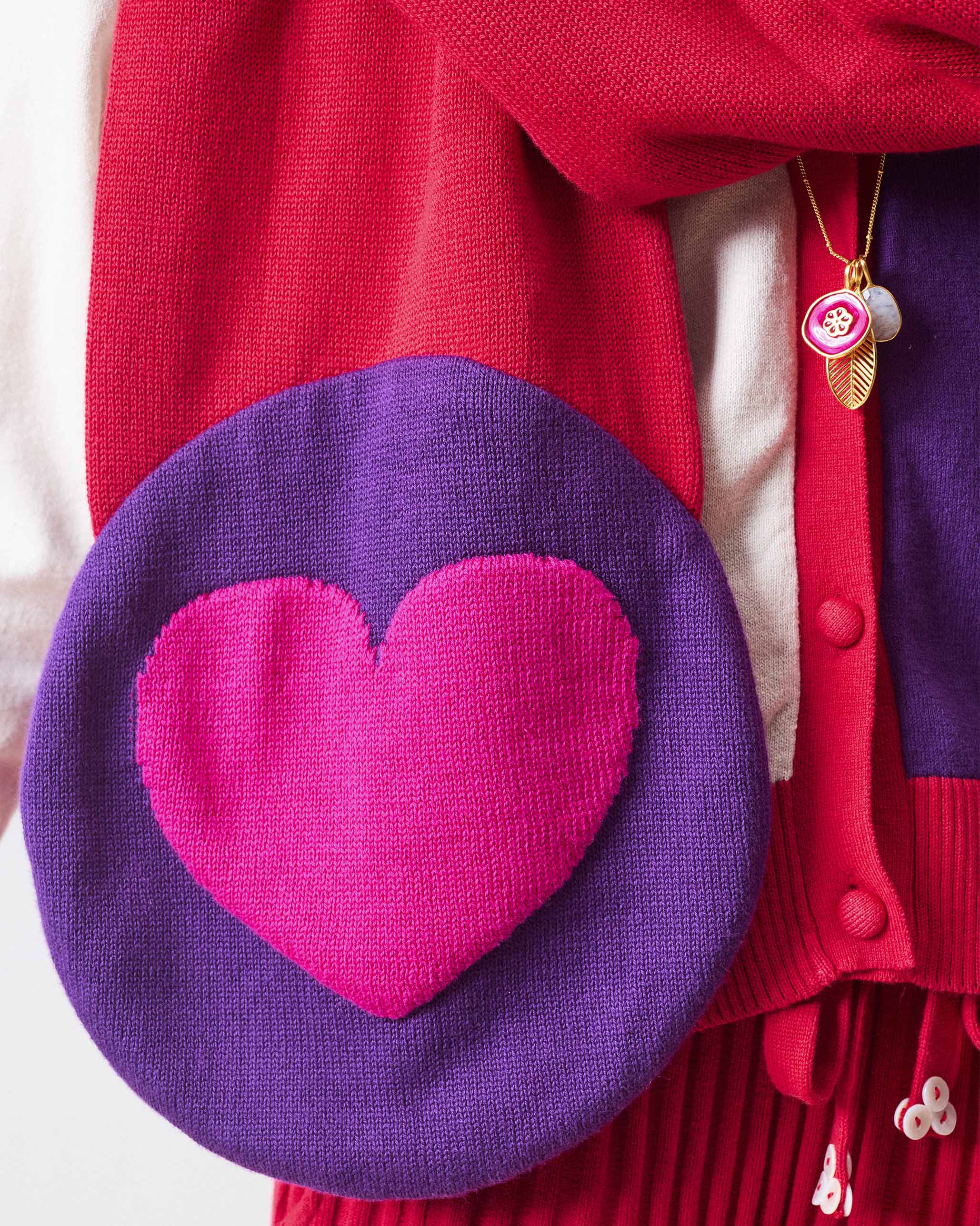 Sway Scarf - Red & Fuchsia - Image 5