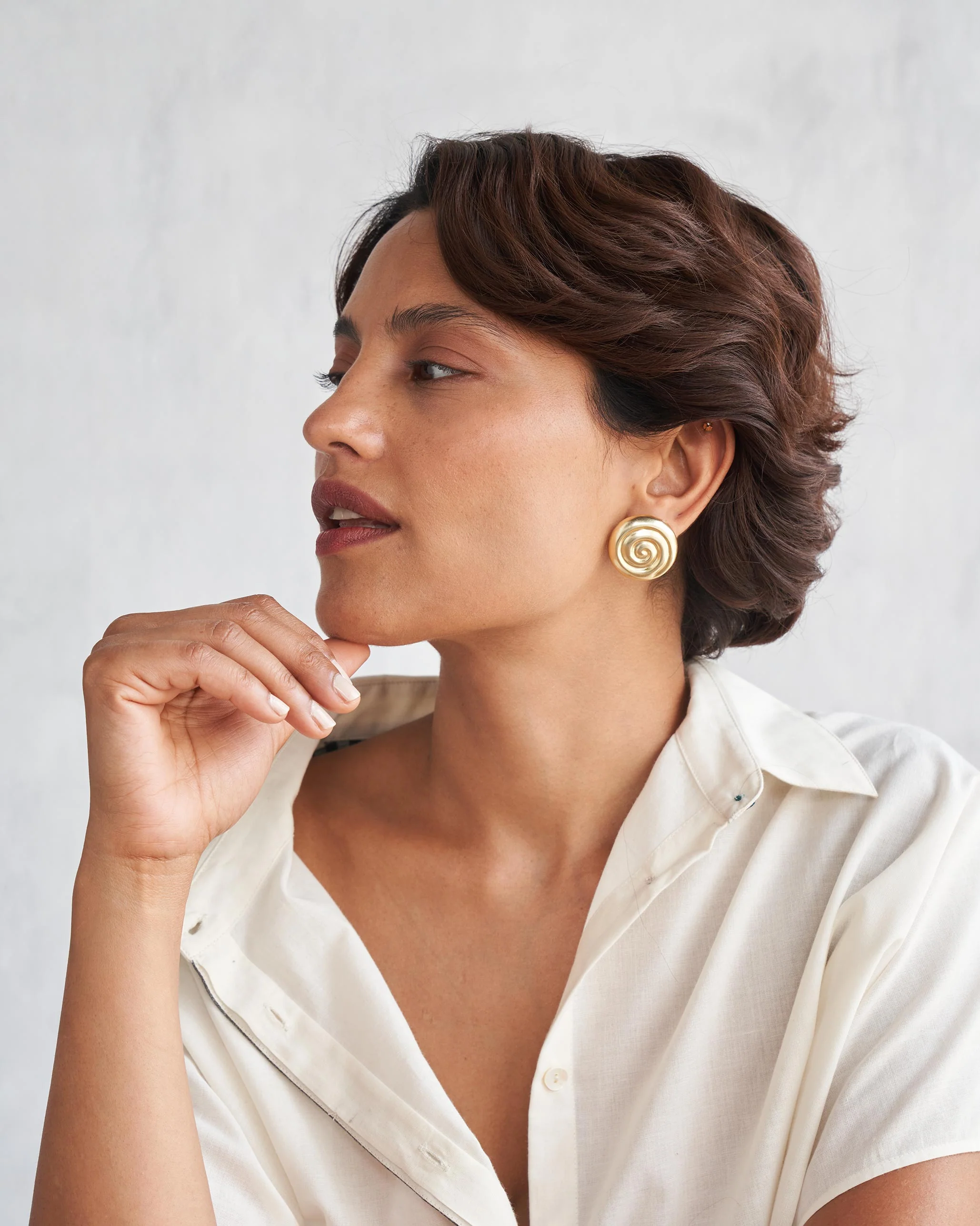 Swirlpool Studs - Brass - Image 3