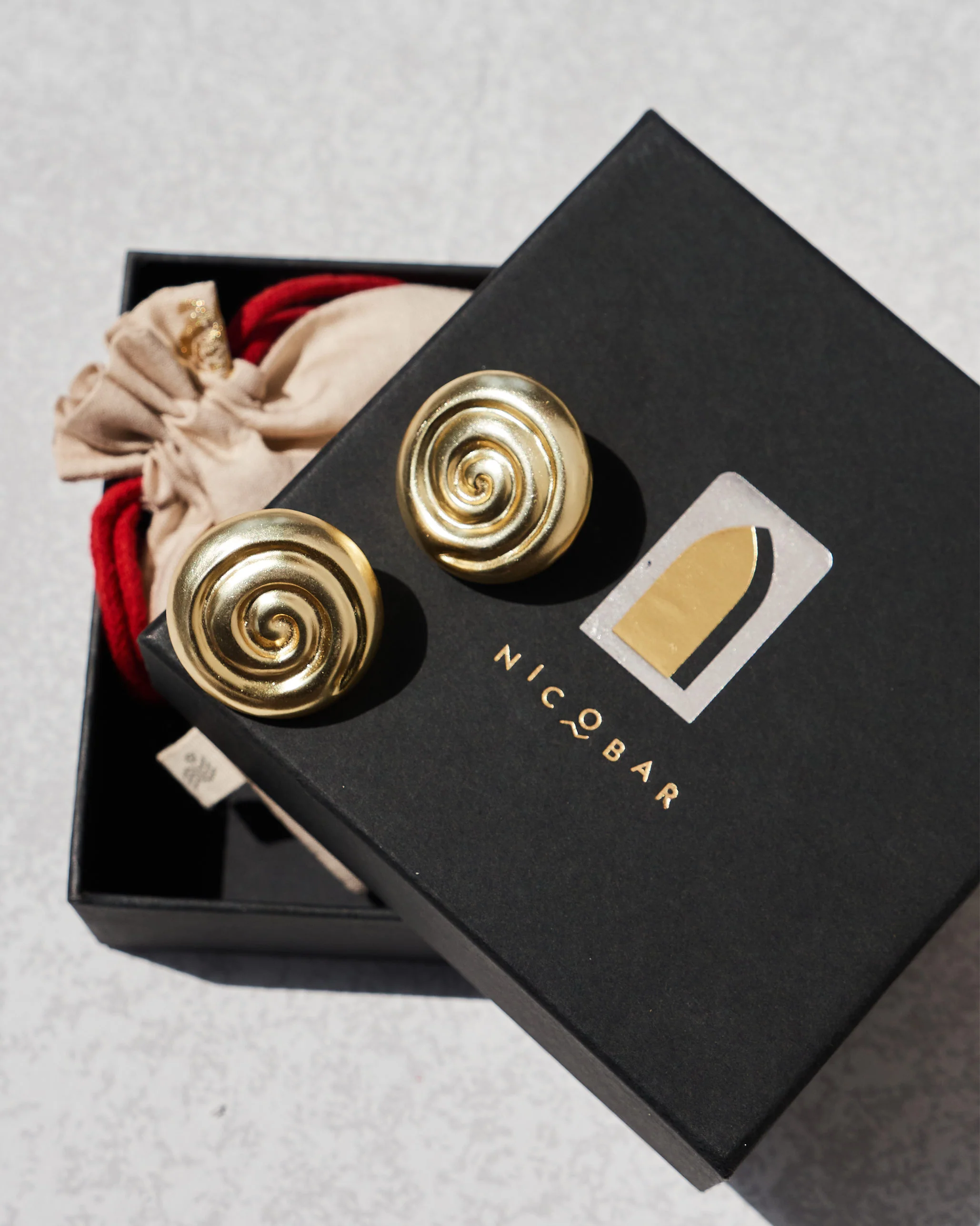 Swirlpool Studs - Brass - Image 4