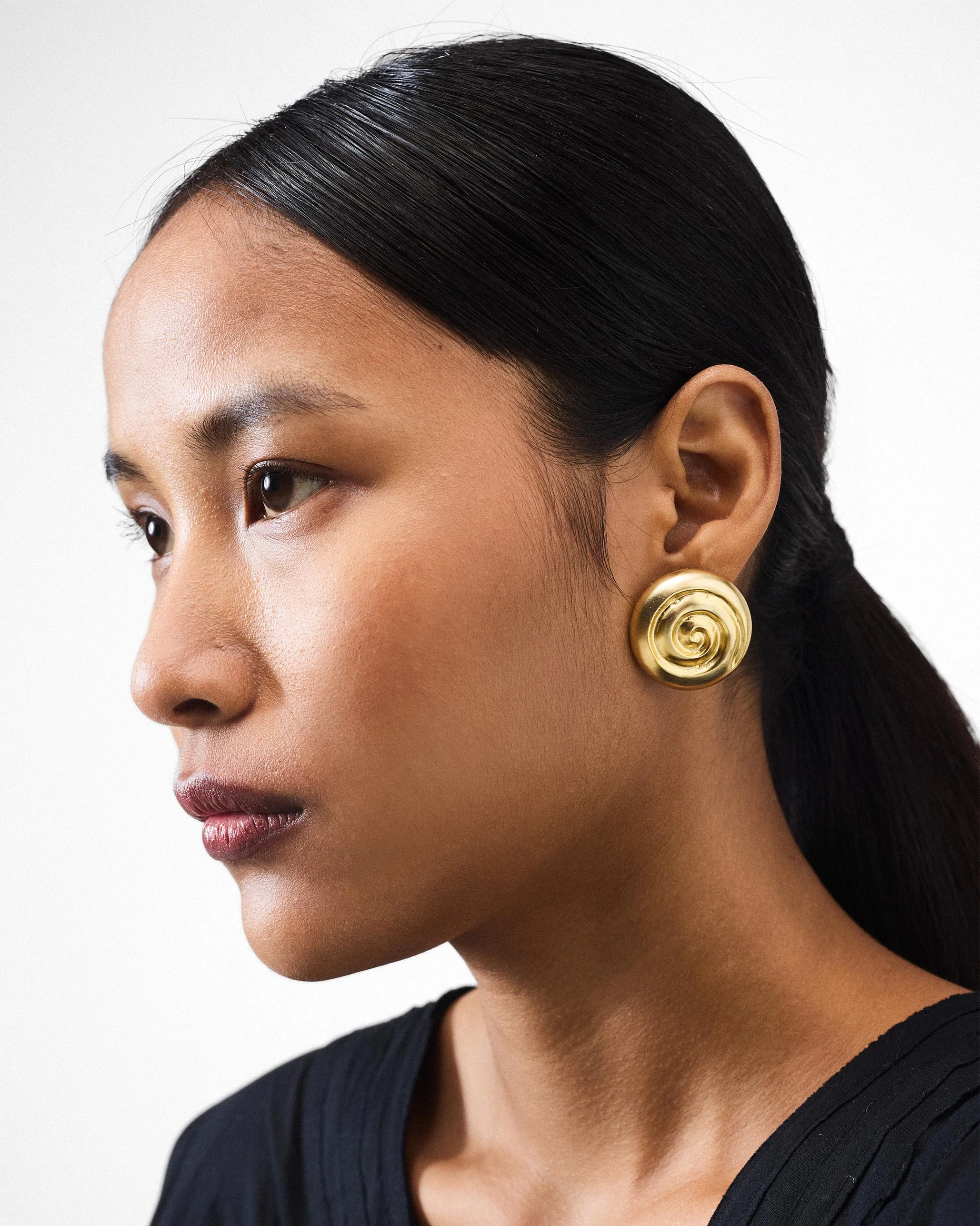 Swirlpool Studs - Gold - Image 5