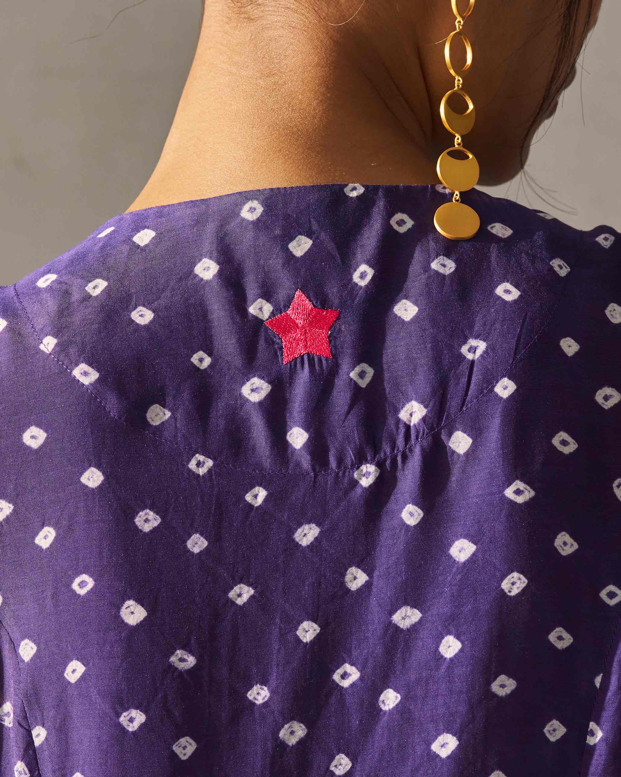 Swish Pintuck Top - Purple - Image 2