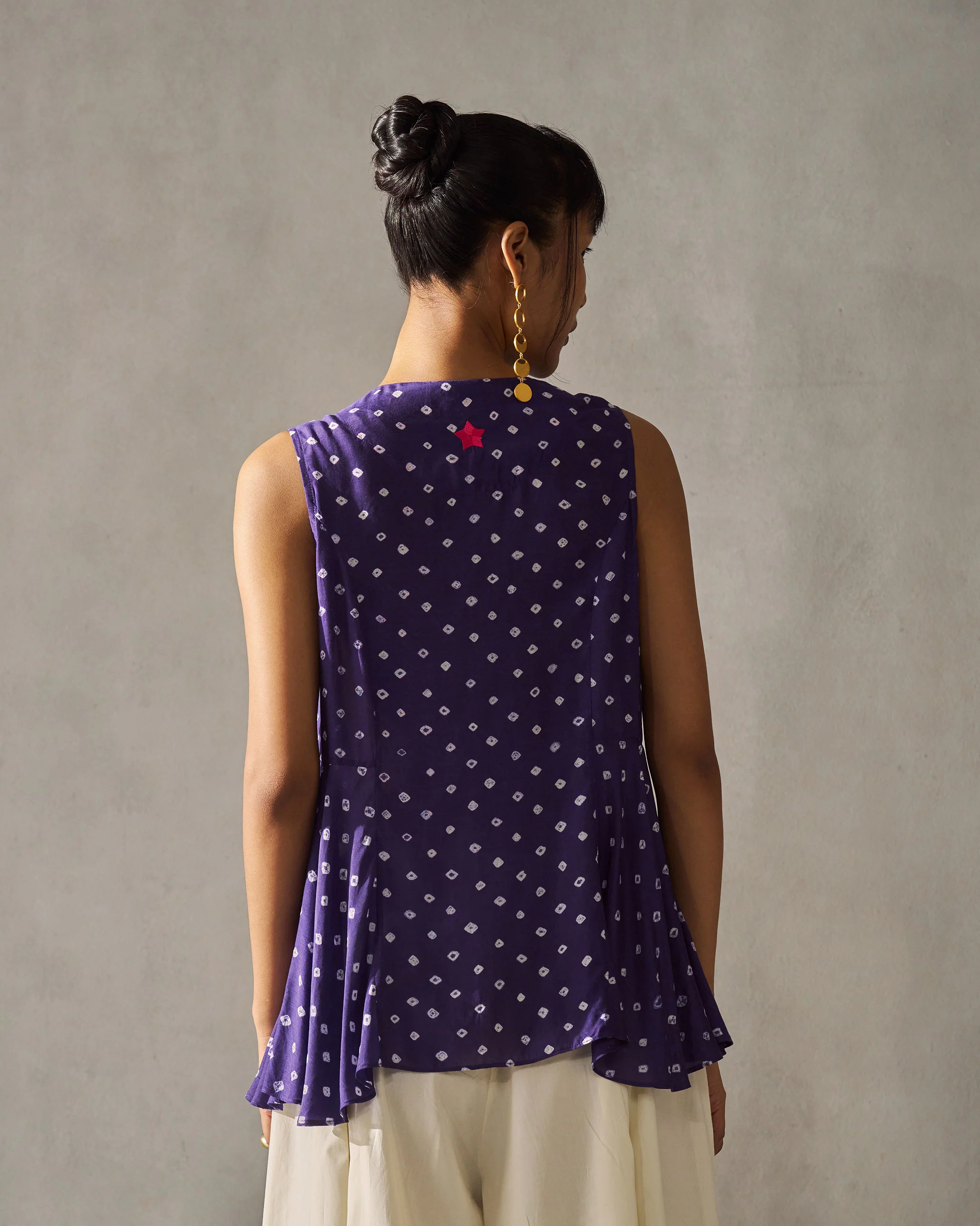 Swish Pintuck Top - Purple - Image 5