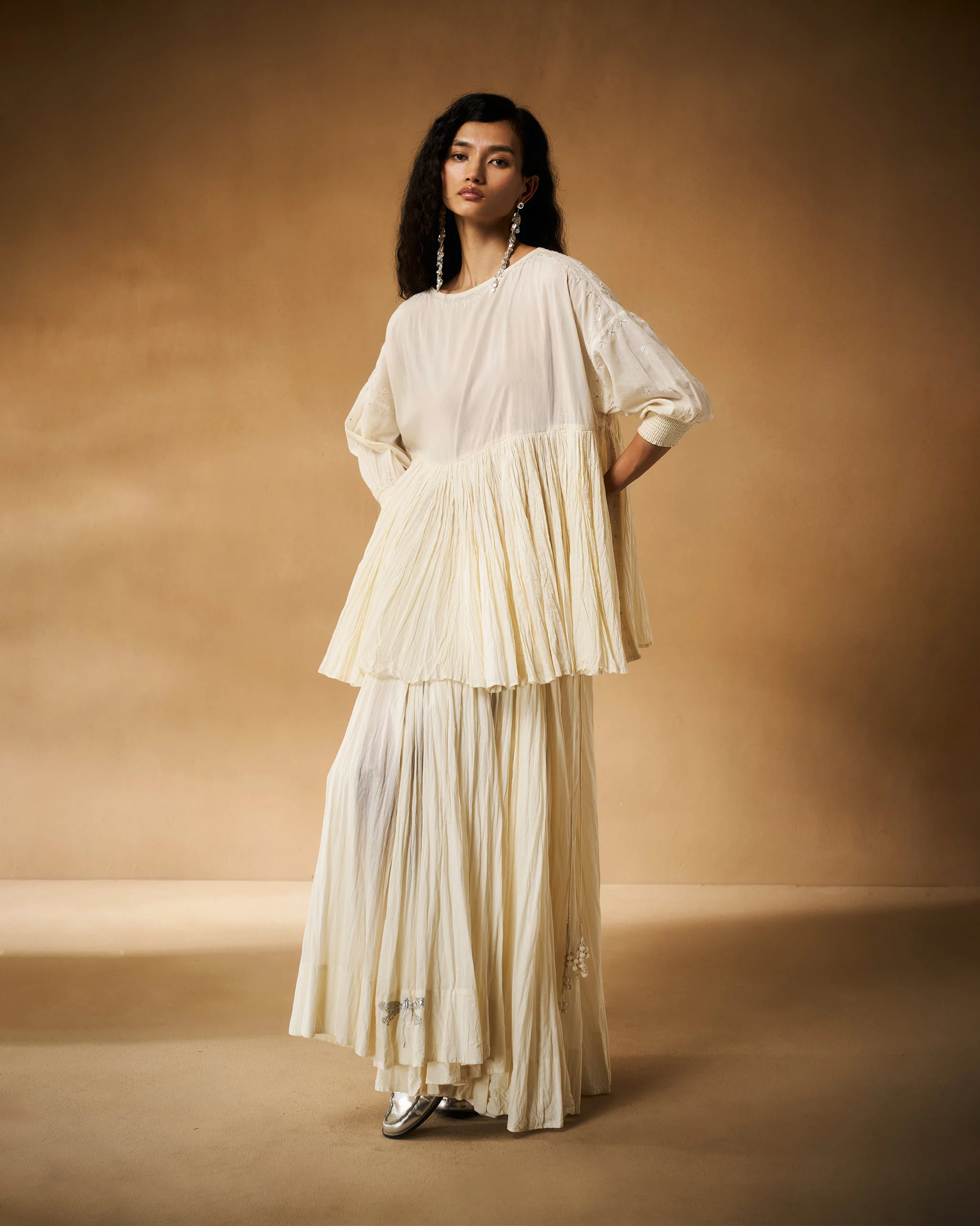 Taabir Top - Ivory Chikankari - Image 11