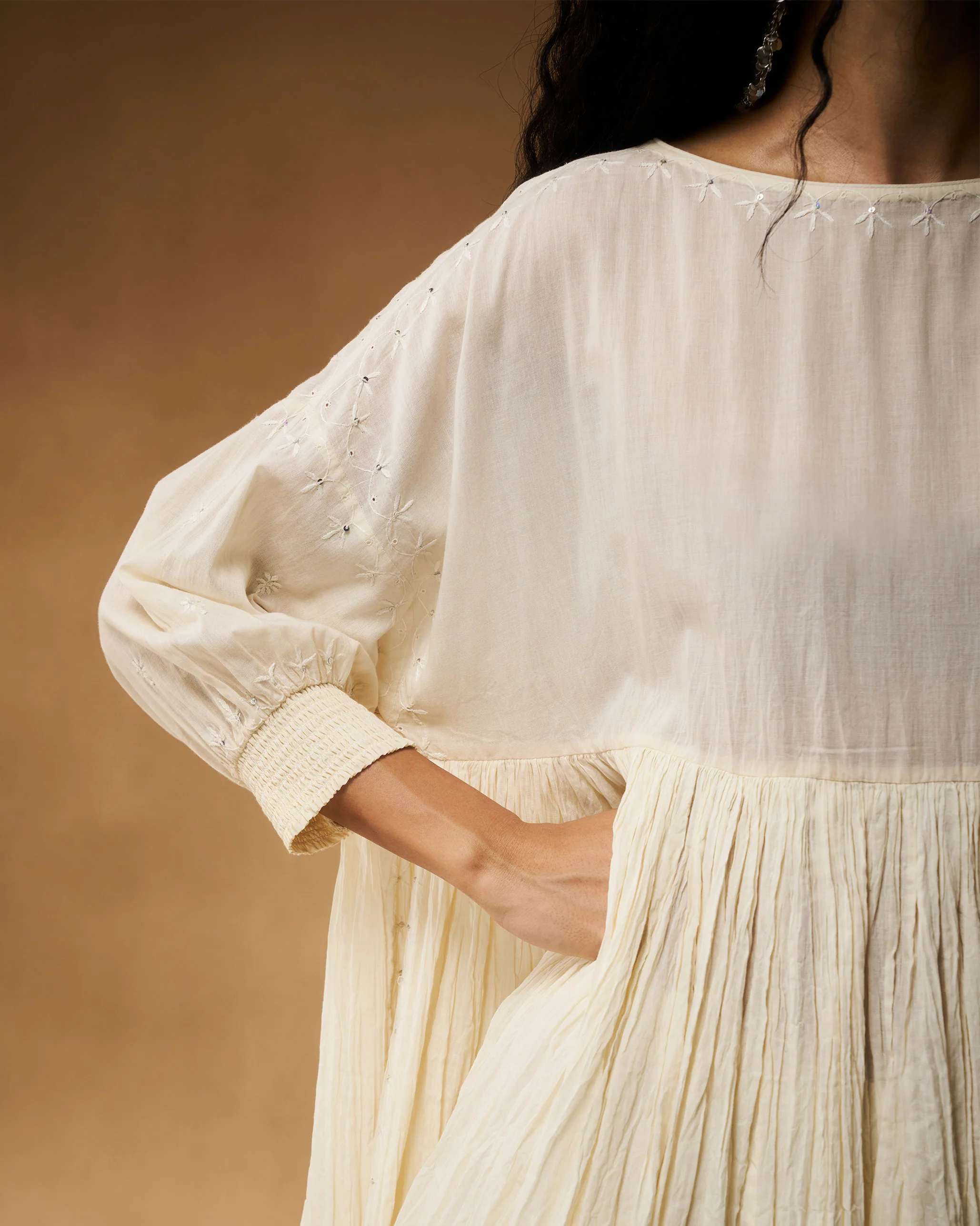 Taabir Top - Ivory Chikankari - Image 3