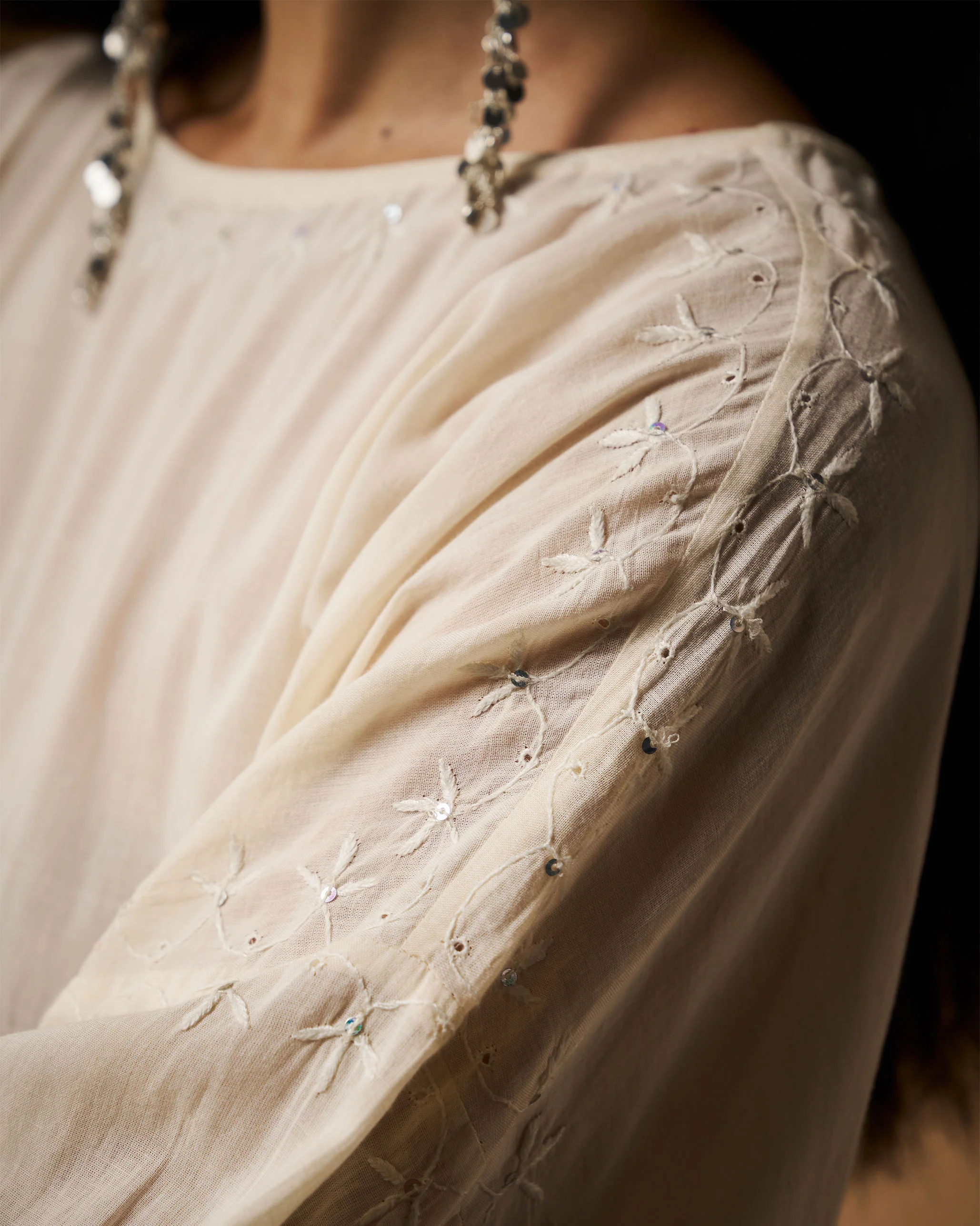 Taabir Top - Ivory Chikankari - Image 8