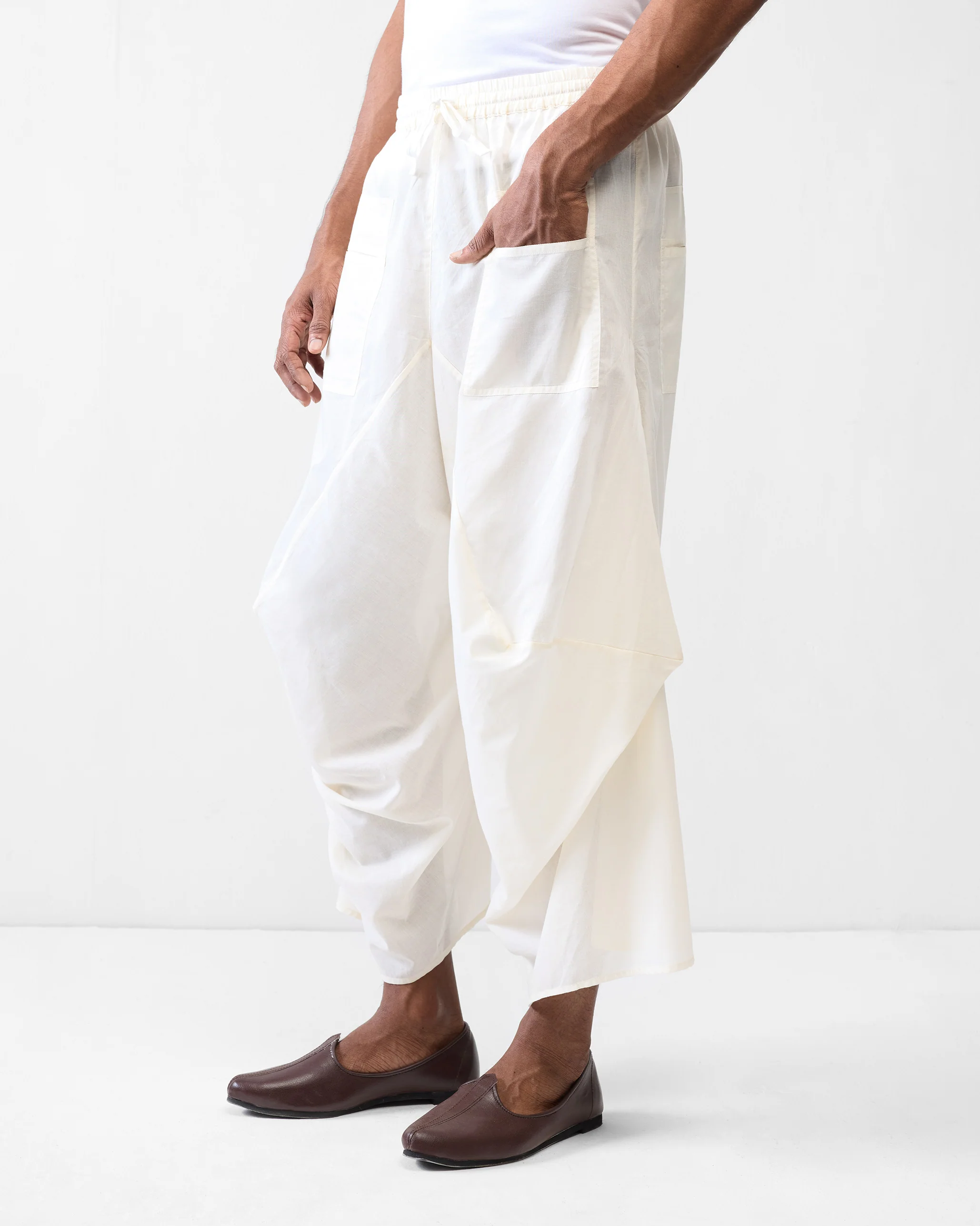 Tahir Trousers - Ivory - Image 3