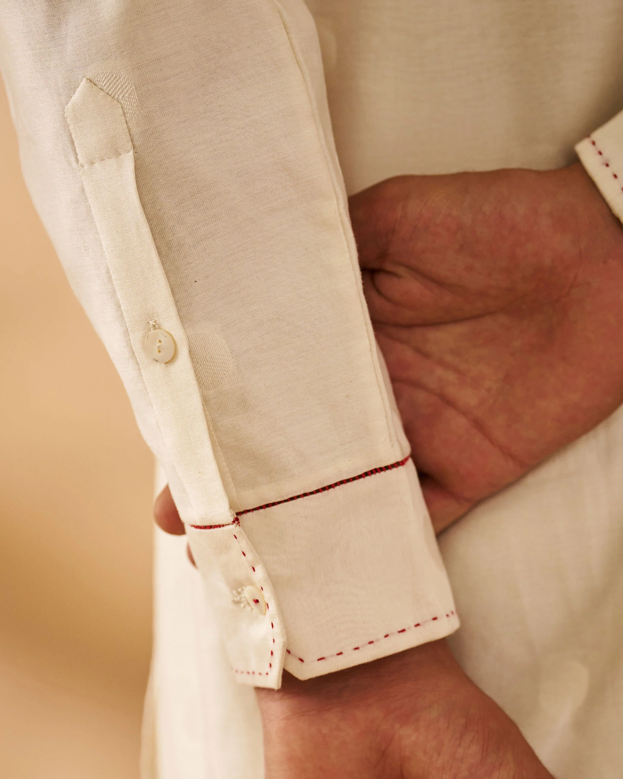 Talha Kurta - Ivory - Image 4