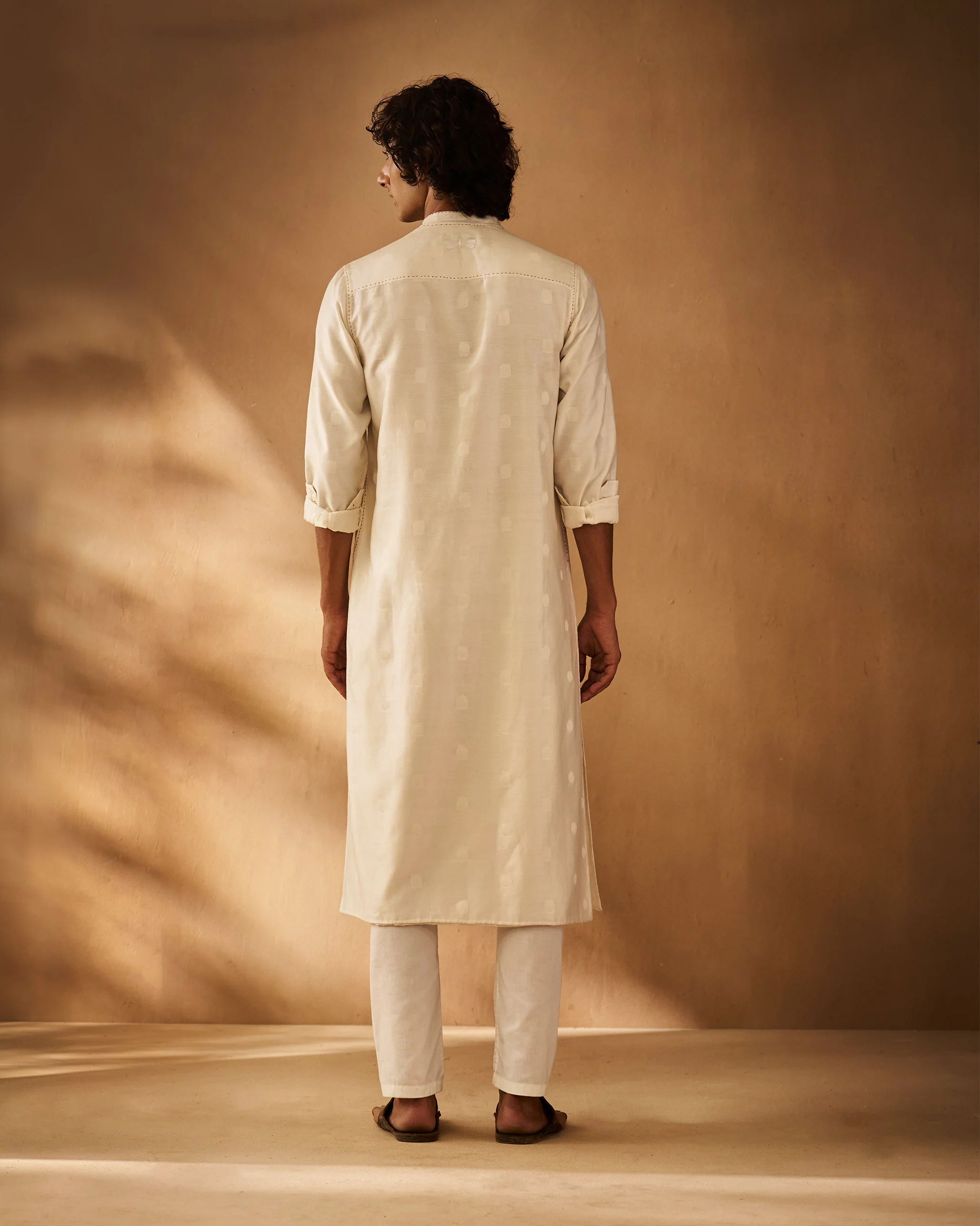 Talha Kurta - Ivory - Image 5
