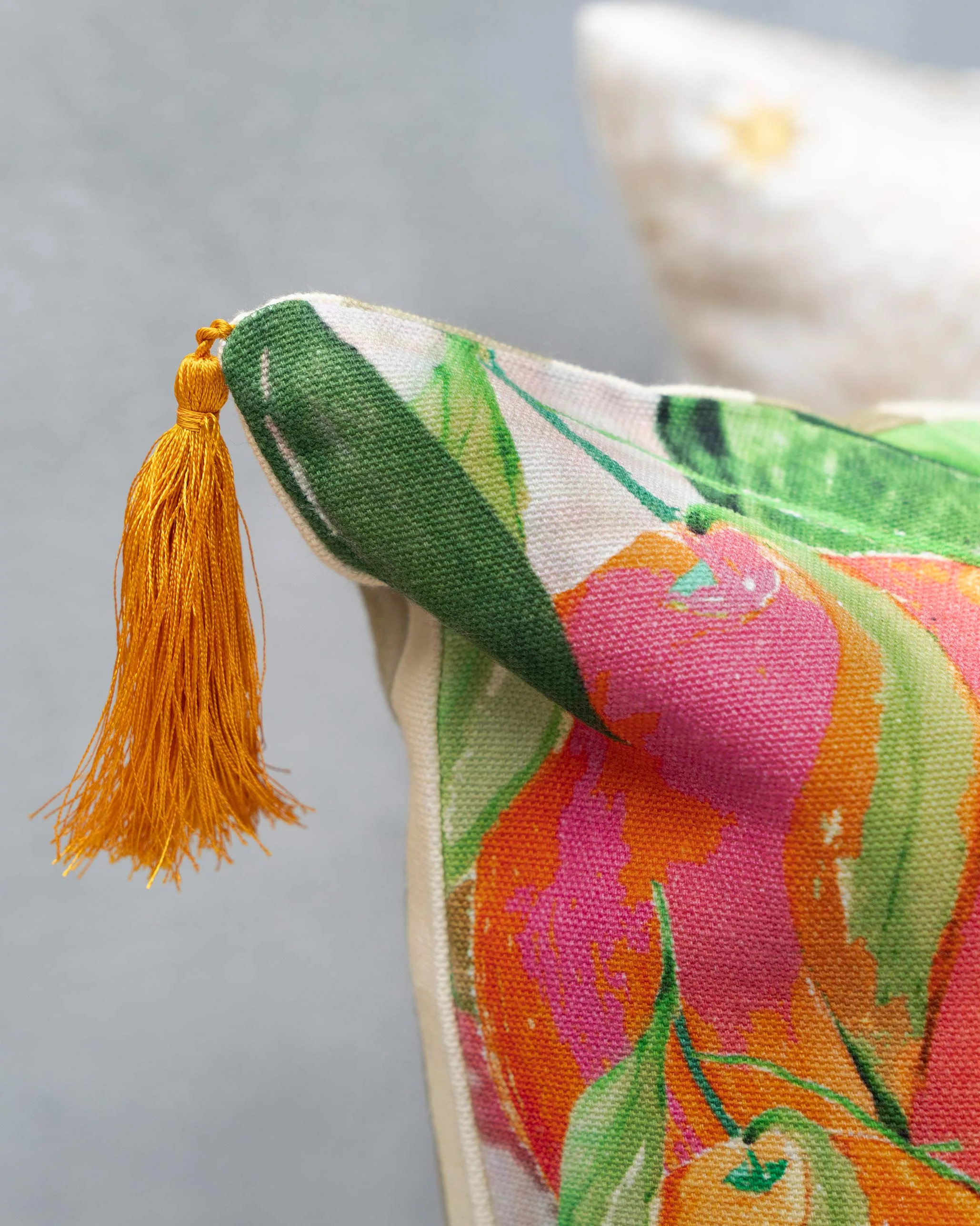 Tangerine Stripes Cushion Cover - Image 3