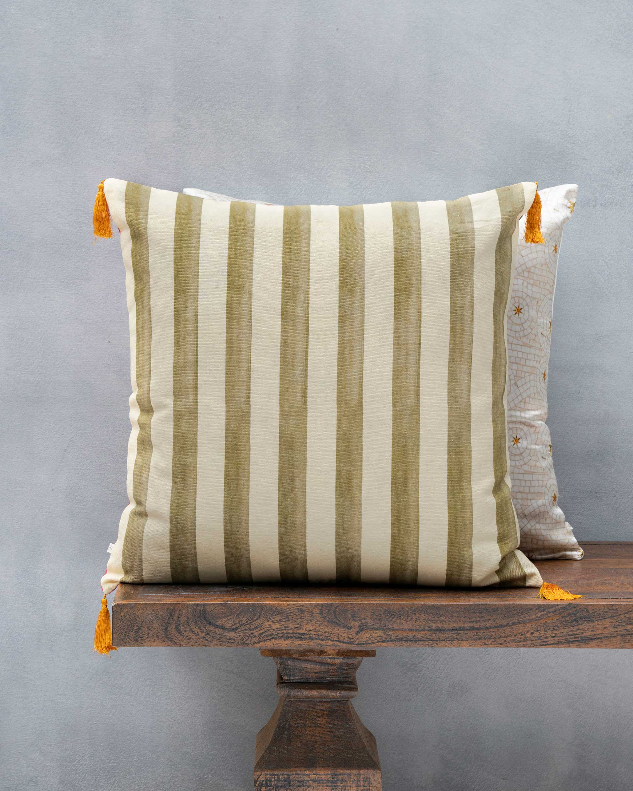 Tangerine Stripes Cushion Cover - Image 5