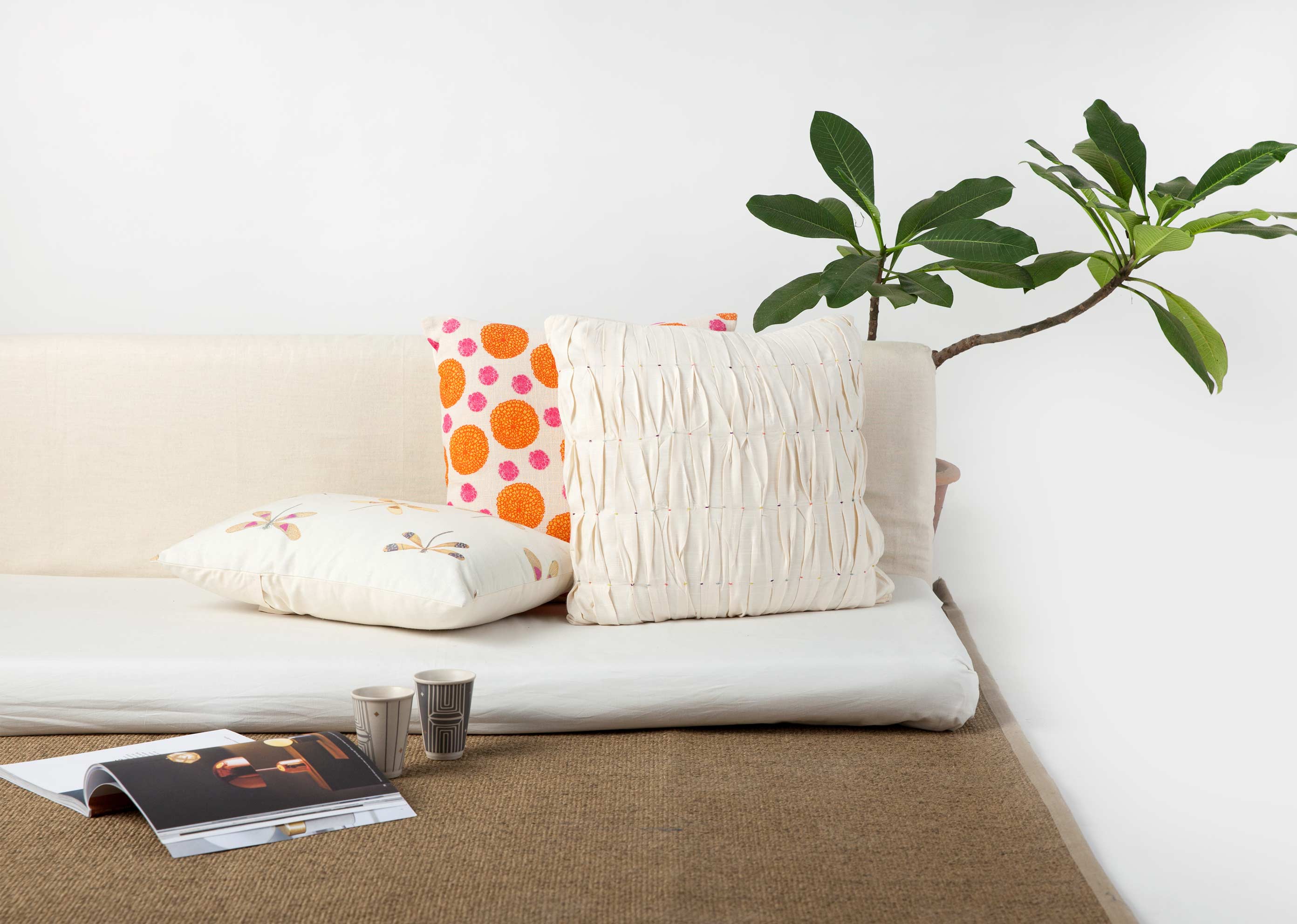 Tangier Textured Cushion Cover - Ivory - Image 3
