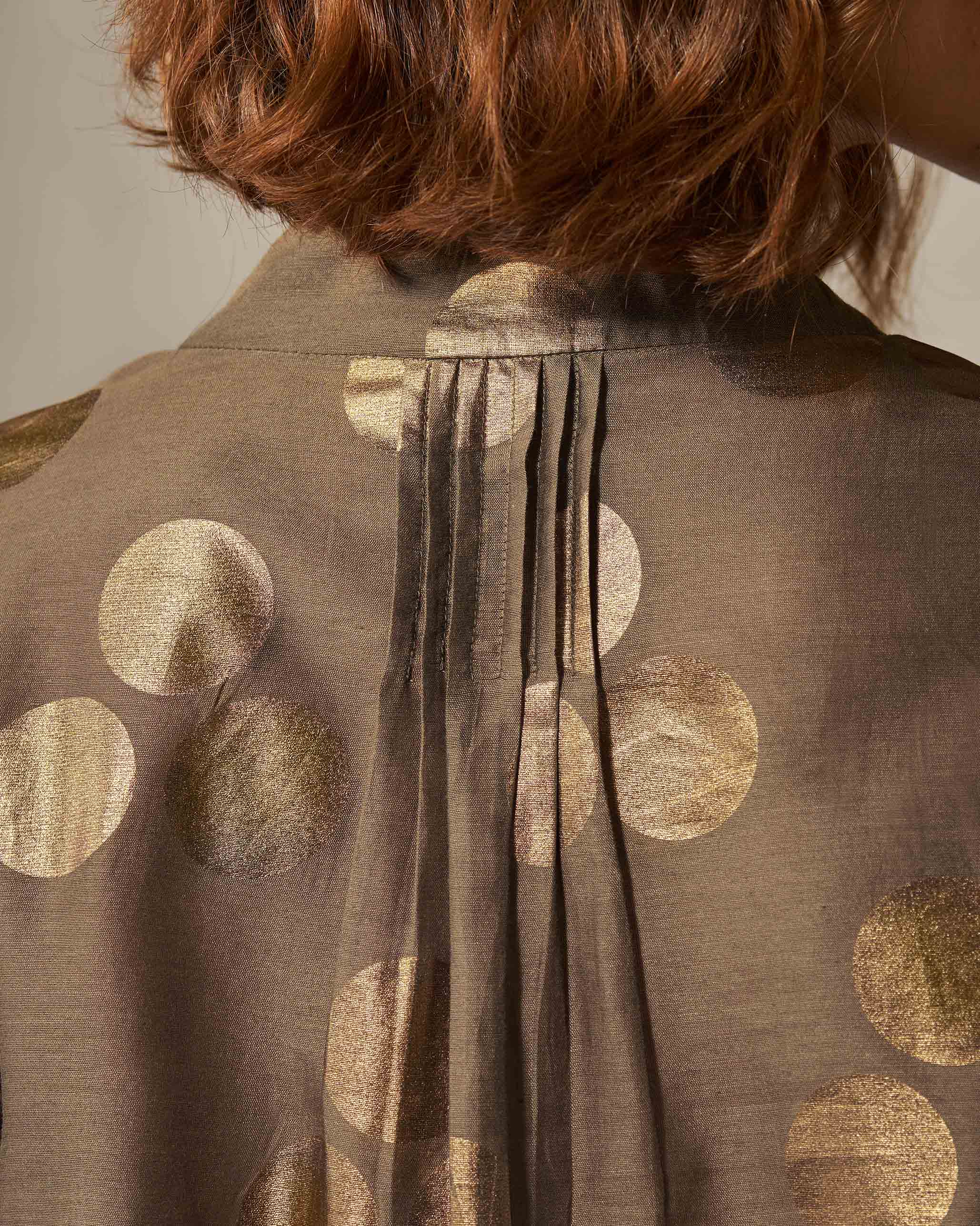 Tangier Top - Oak Brown Foil Print - Image 5