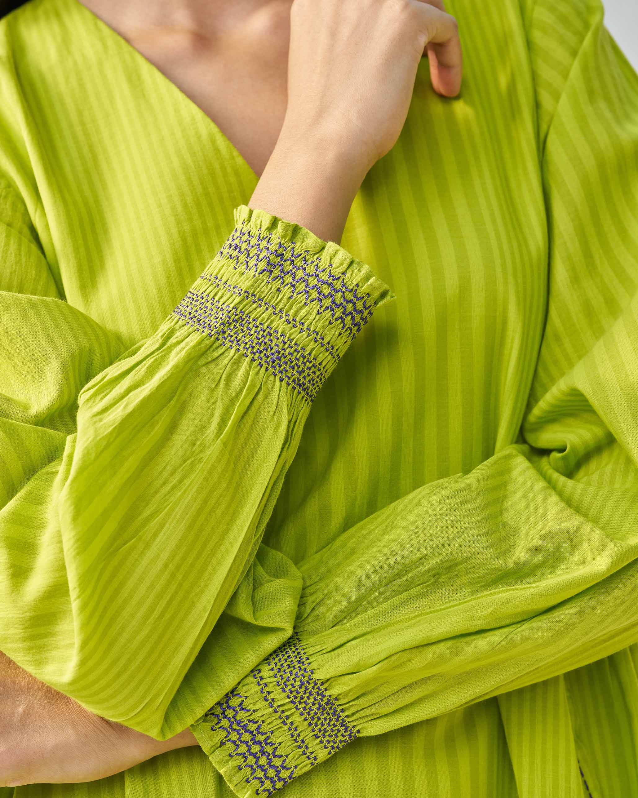 Tapered Dress - Lime - Image 3
